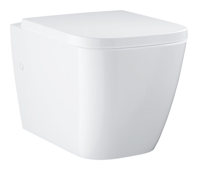 Sanita suspensa rimless com tampo branco Grohe Clova