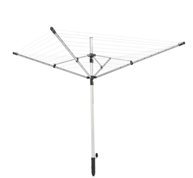 Estendal para exterior 176x176x135-180 cm 50 metros Leifheit Linopush 500