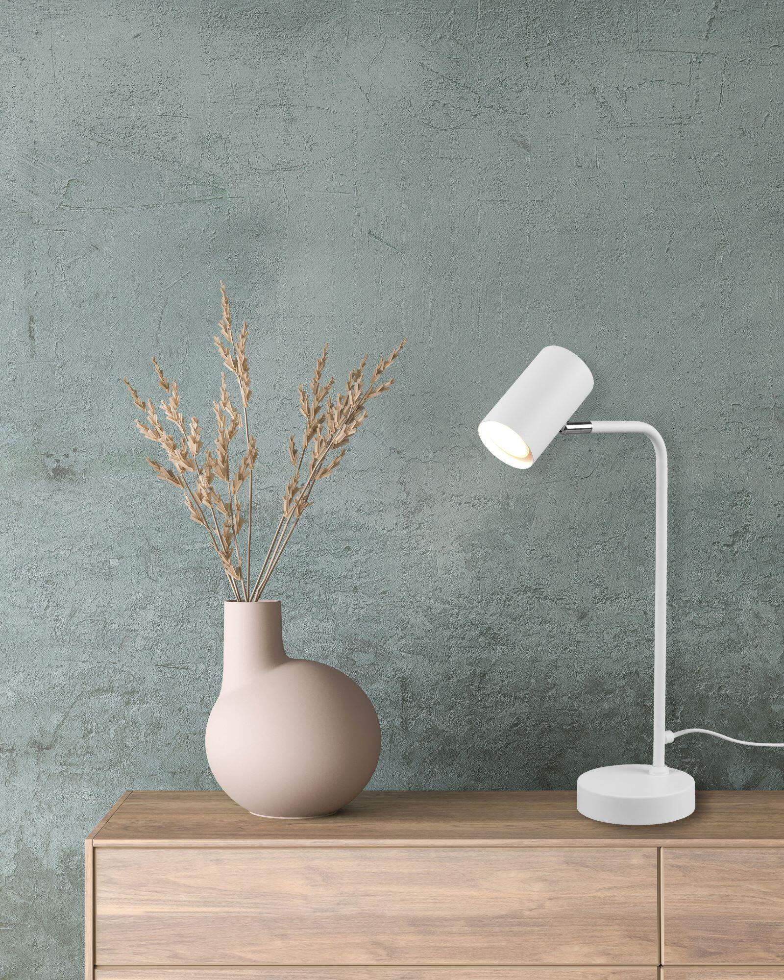 Candeeiro de mesa MARLEY 1 LÂMPADA GU10 BRANCO - 5