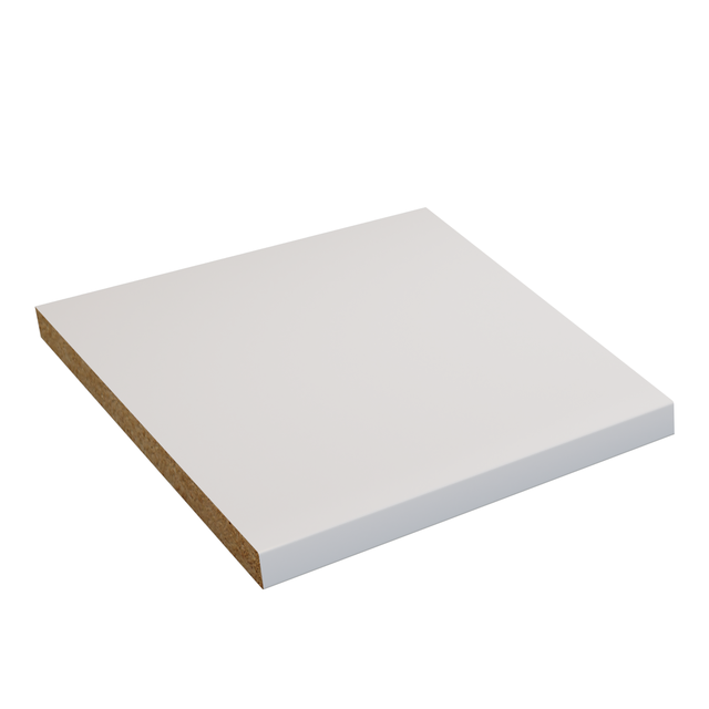 Encimera de cocina laminada Oxford blanco mate 360x63 cm espesor 30mm