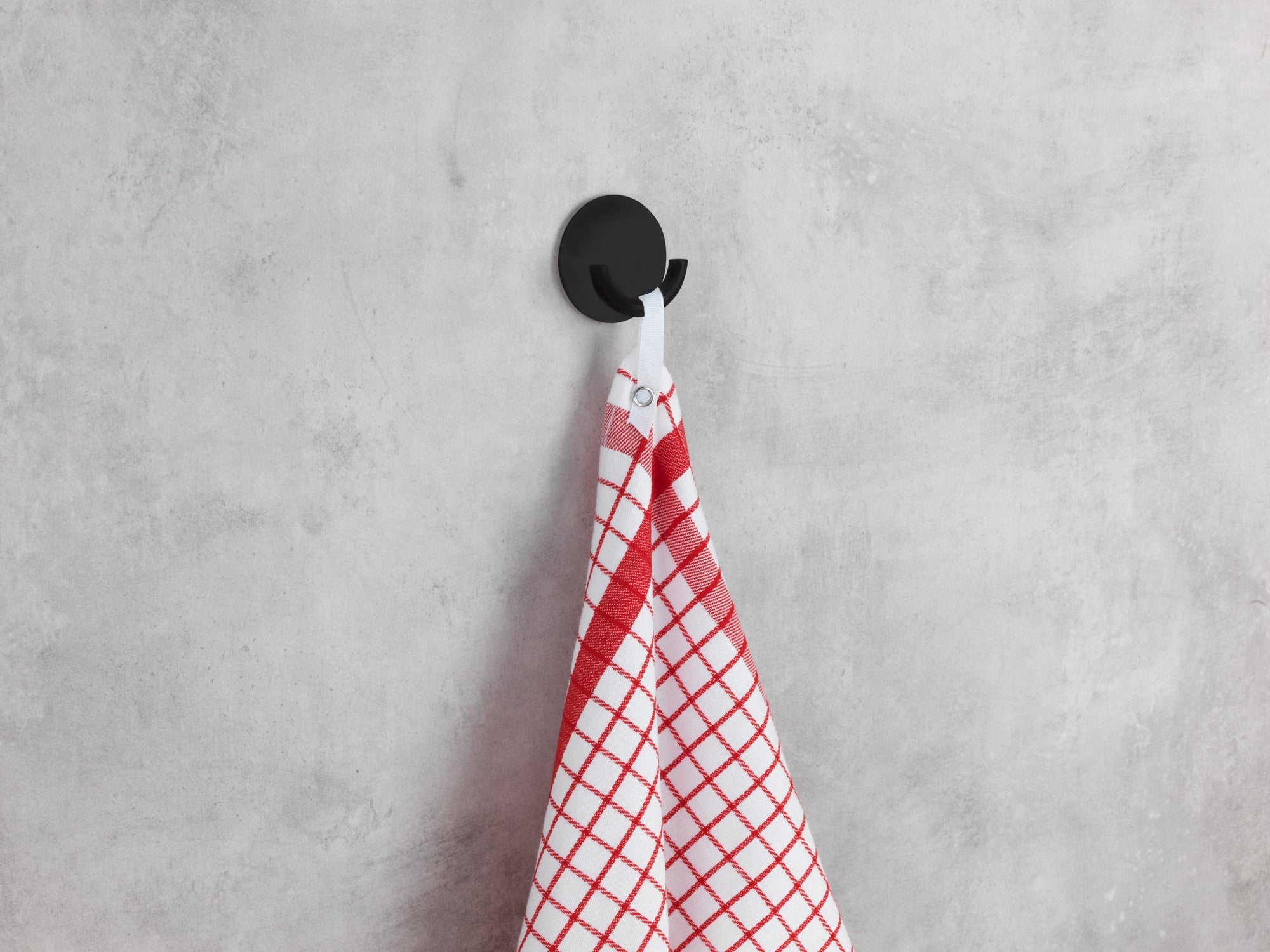 Gancho rondo parede inox mate preto - 3