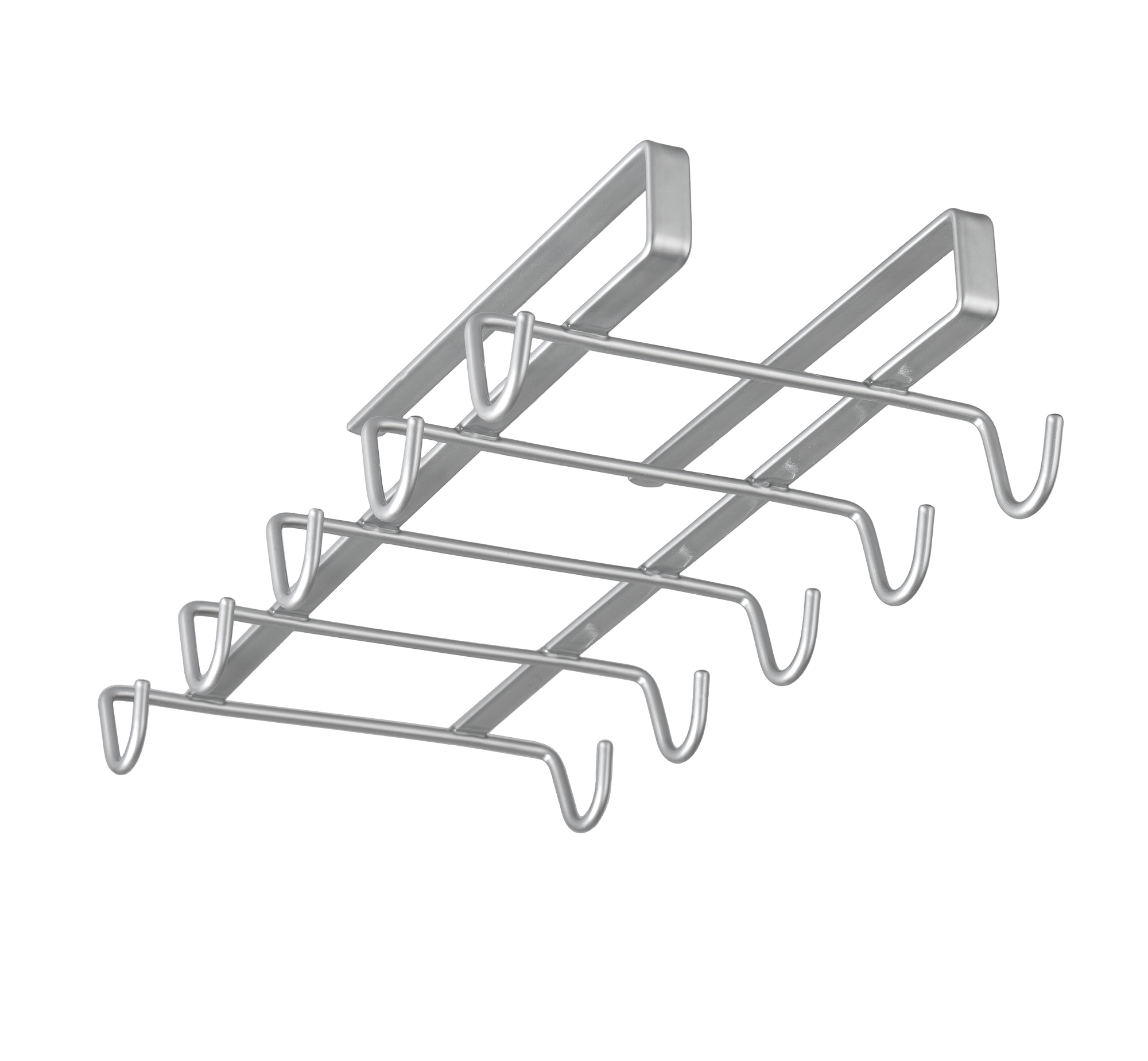 Porta-chávenas suspenso 6X14X28 cm cromado - 4