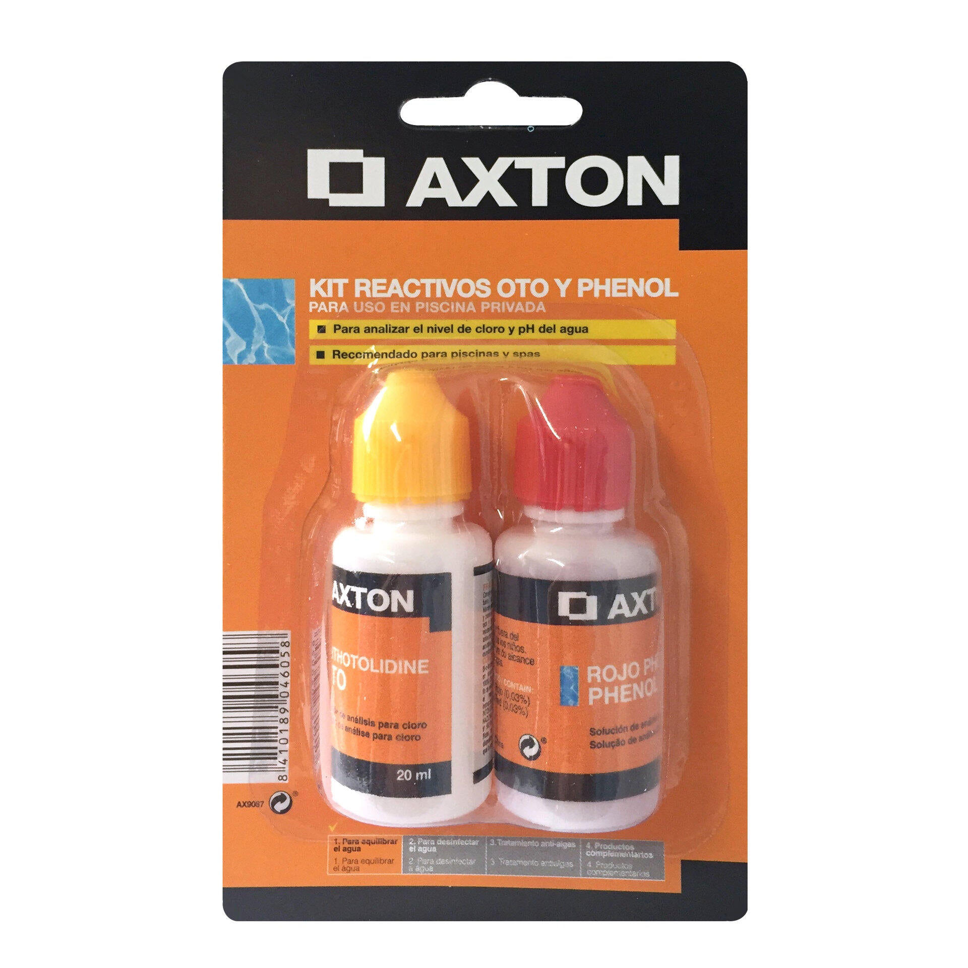 Kit de reativos líquidos AXTON OTO/PHENOL - 2