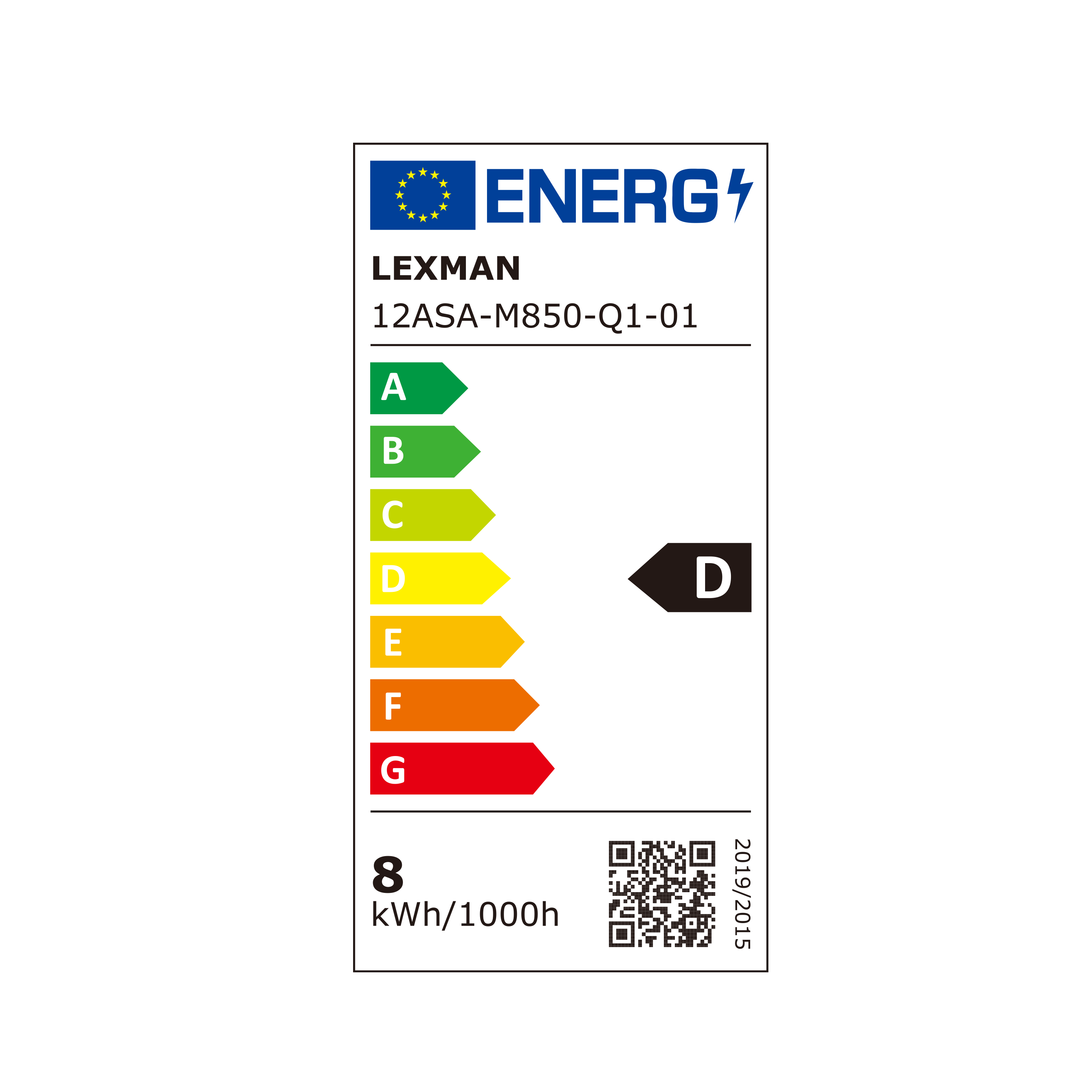 Lampadina LED, GU10 faretto, trasparente, luce calda, 7.4W = 850 LM (equiv 80 W), 100° LEXMAN - 8