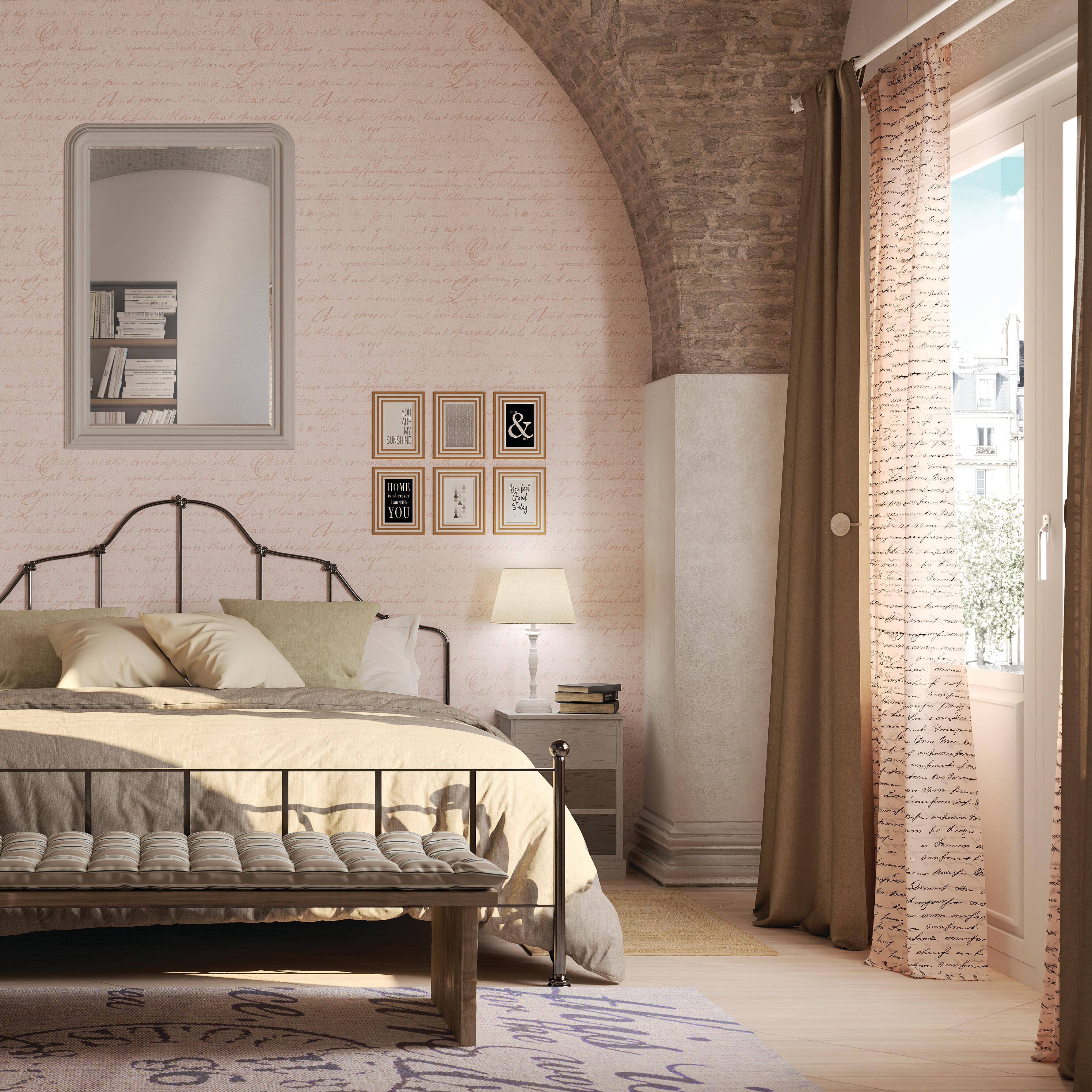 heimtexland - Tenda a pannello effetto batista naturale, 50 x 140 cm, con passanti in blu sfumato decorato con eleganti strisce tessili ÖKOTEX Panneau tipo 449