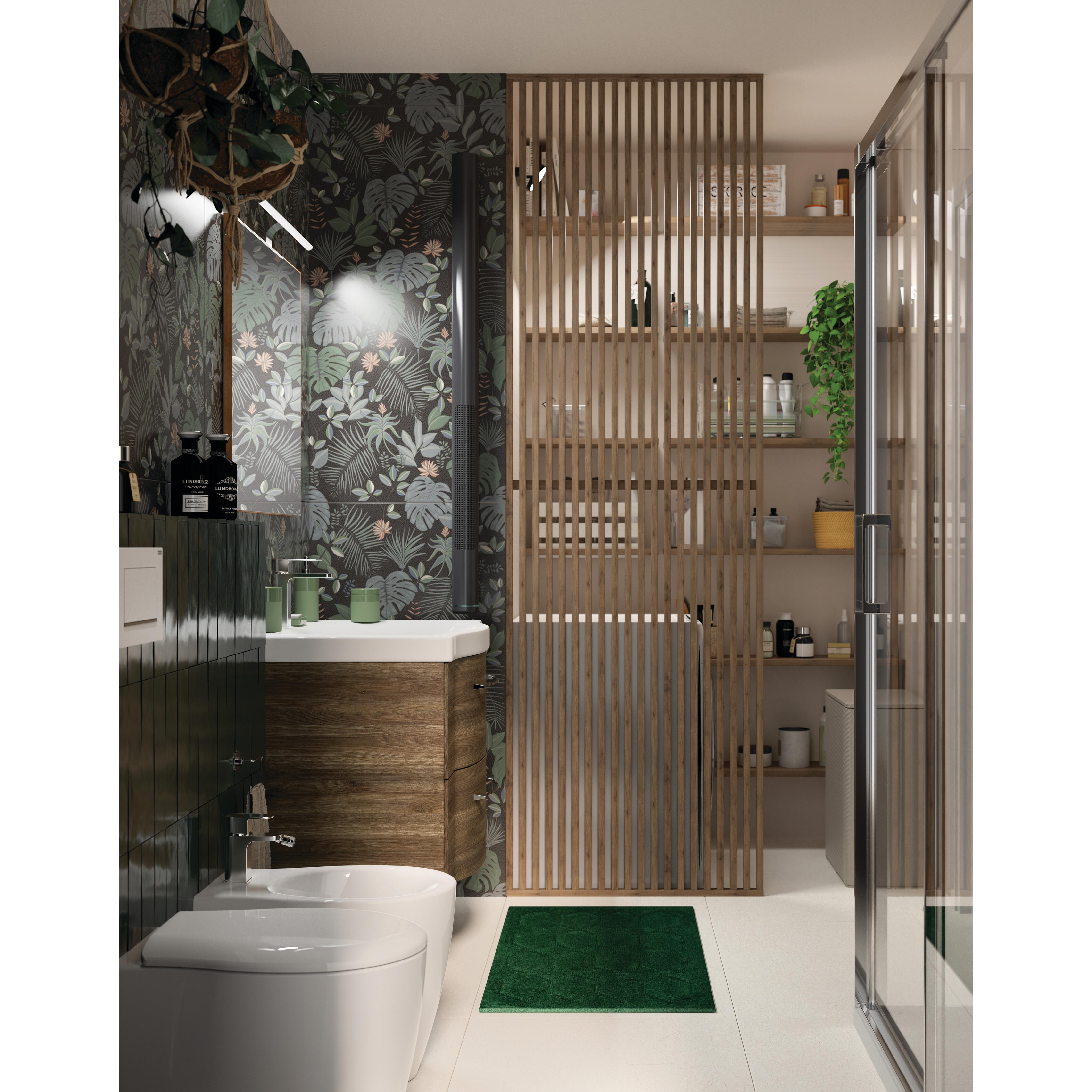 Vaso WC filomuro OLYMPIA CERAMICA soft, sedile incluso P 54 x L 37 x H 42 cm bianco - 4