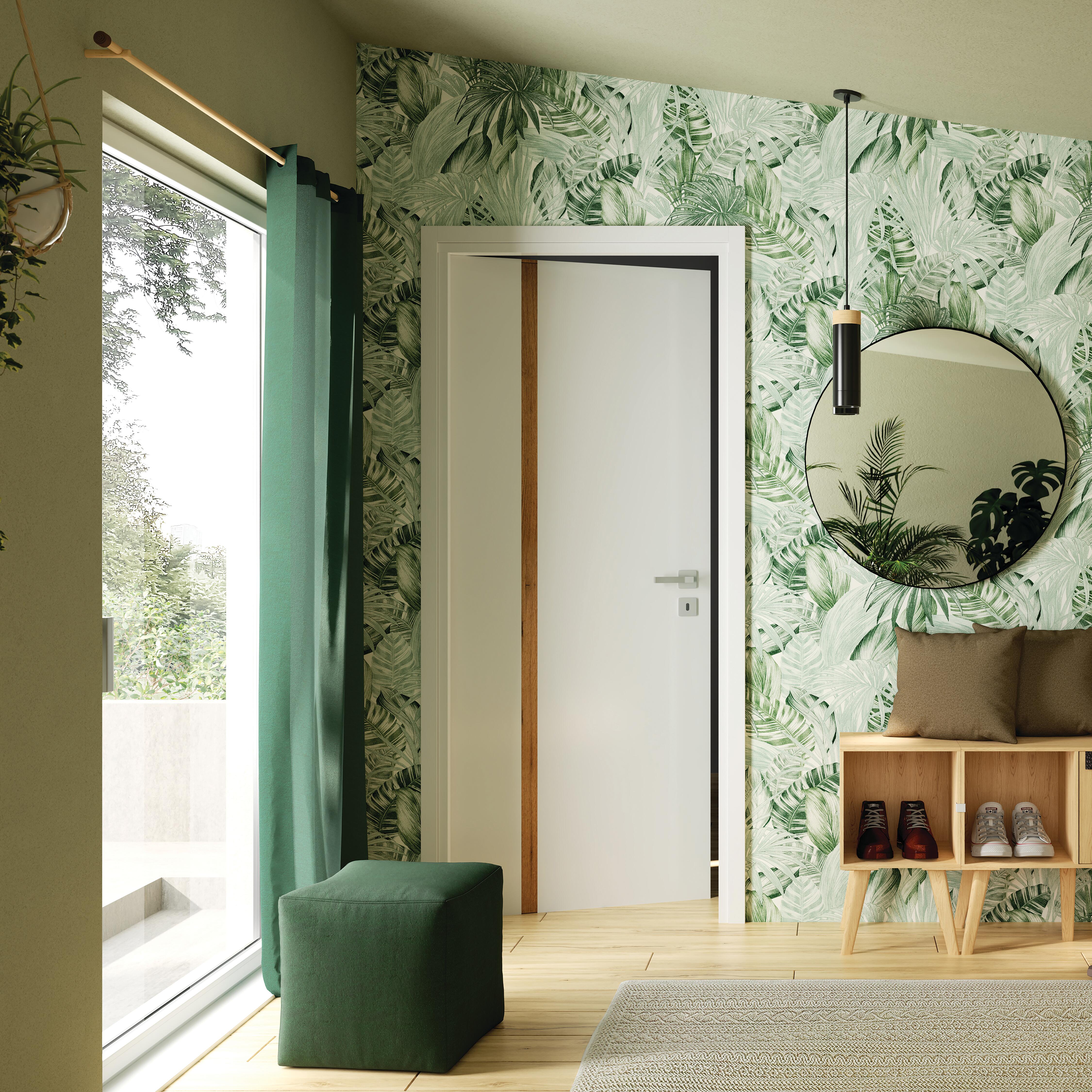 Carta da parati Foglie Jungla Tropicali verde, 53 cm x 10 m - 4