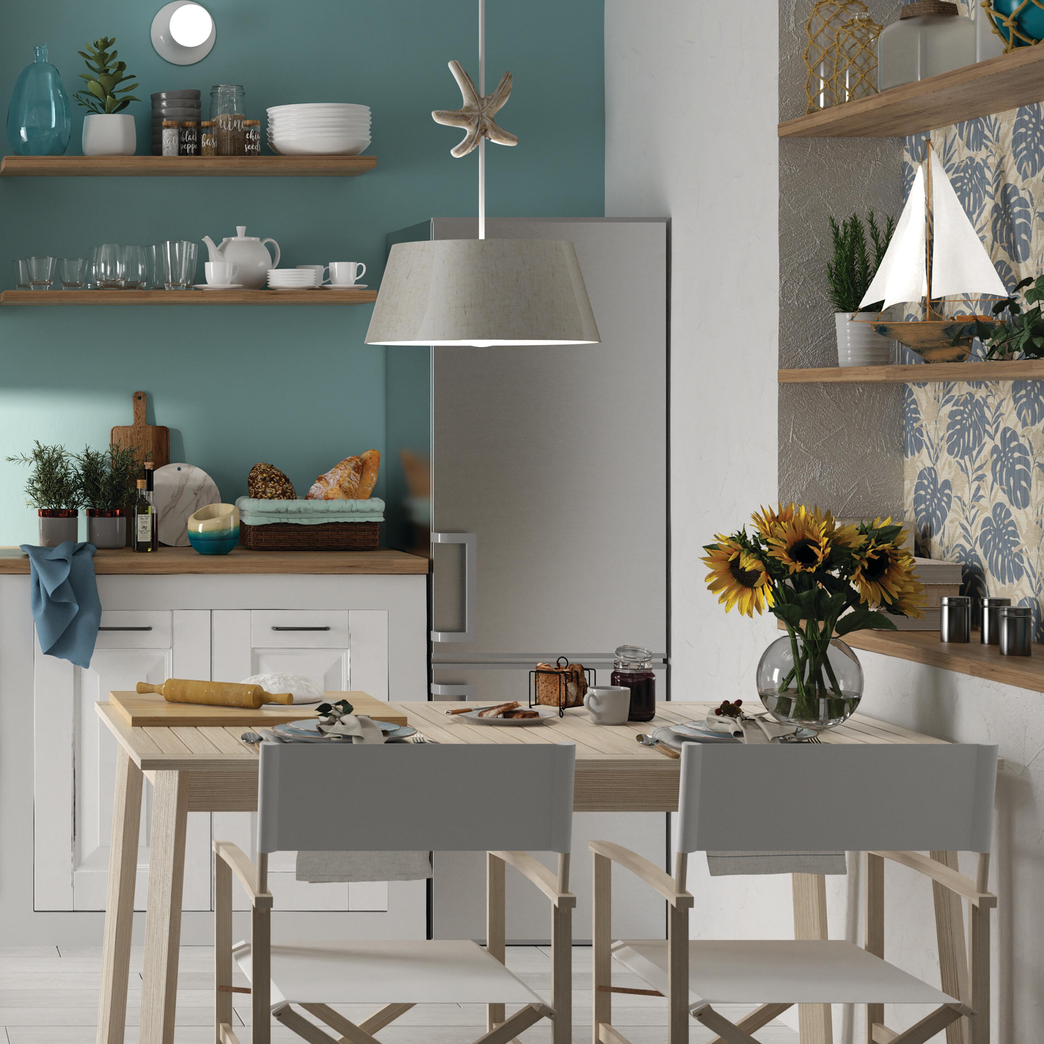 Silla de director de jardín de madera NATERIAL Solis crema - 6