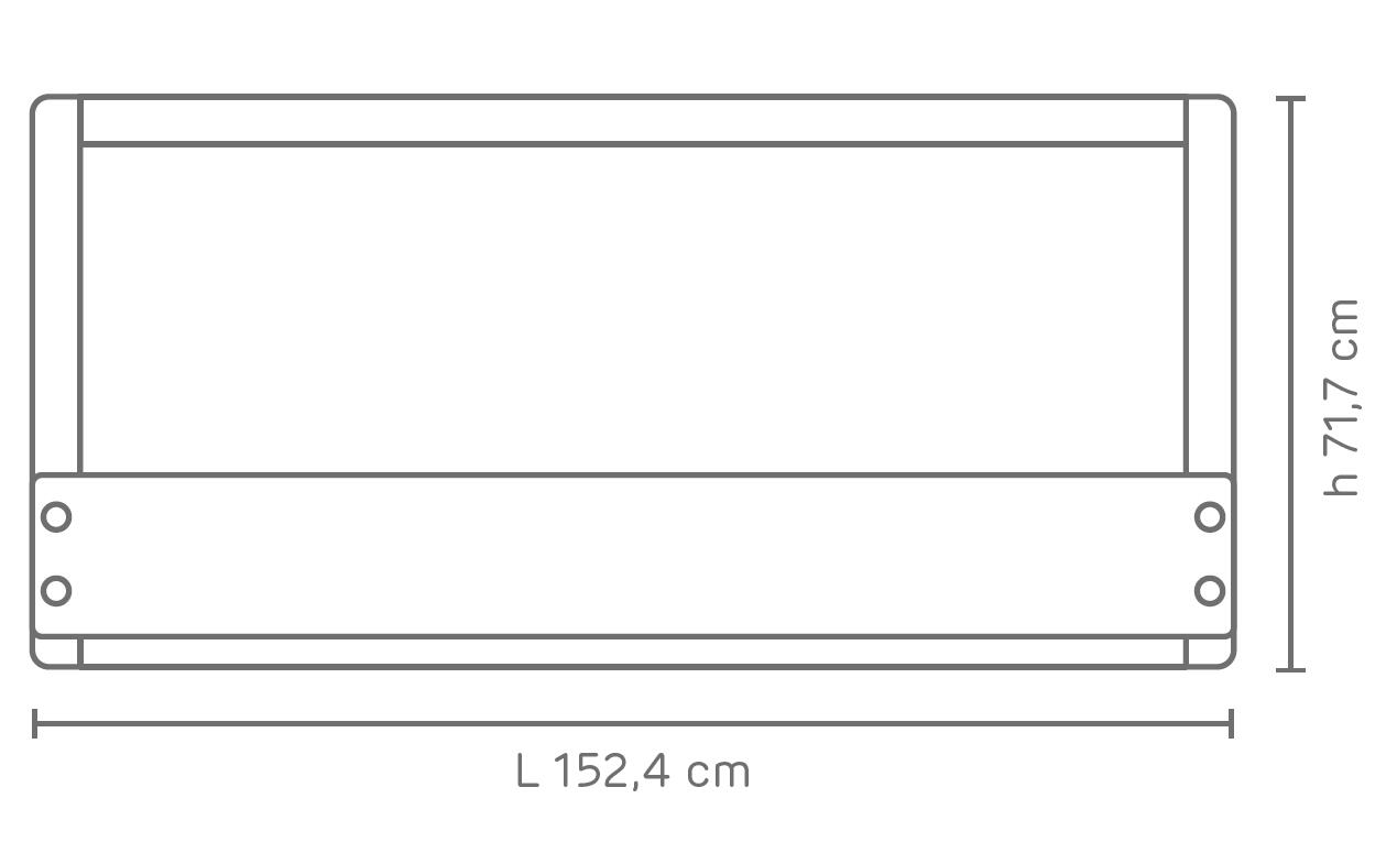Caminetto a bioetanolo per parete INSERTO BIFRONTALE A BIOETANOLO - 1,5 MT 3.6 L nero - 3