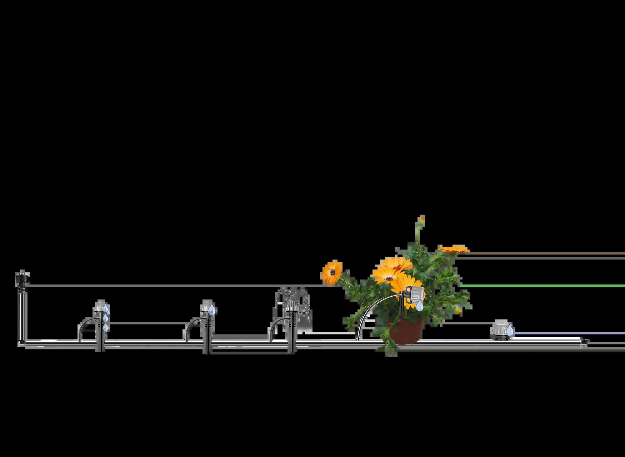 Tubo di irrigazione rigido CLABER 90370 L 20 m x ø 4 mm nero - 2