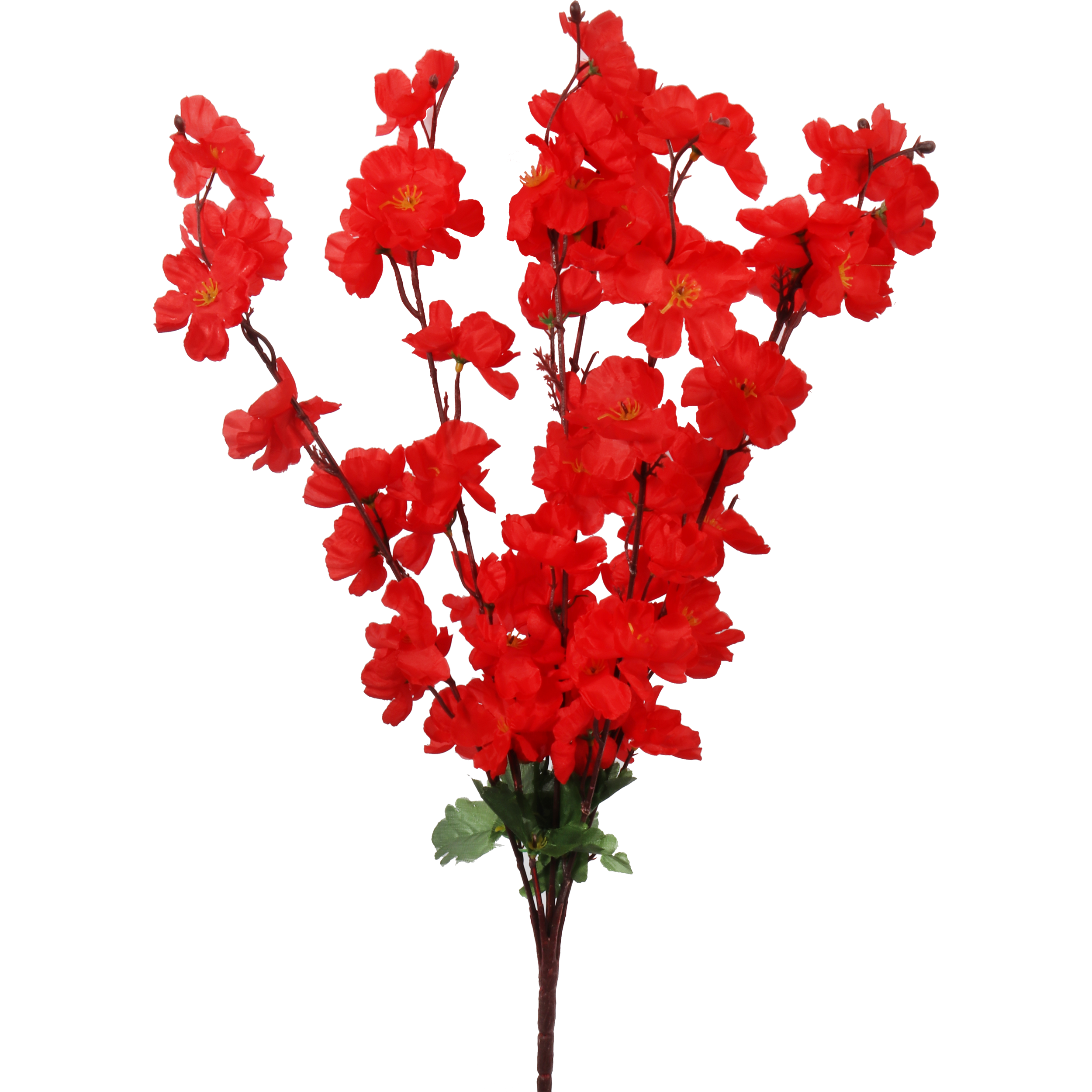 Bukiet sztucznych kwiatów Jabłoń 54cm 7szt. czerwone