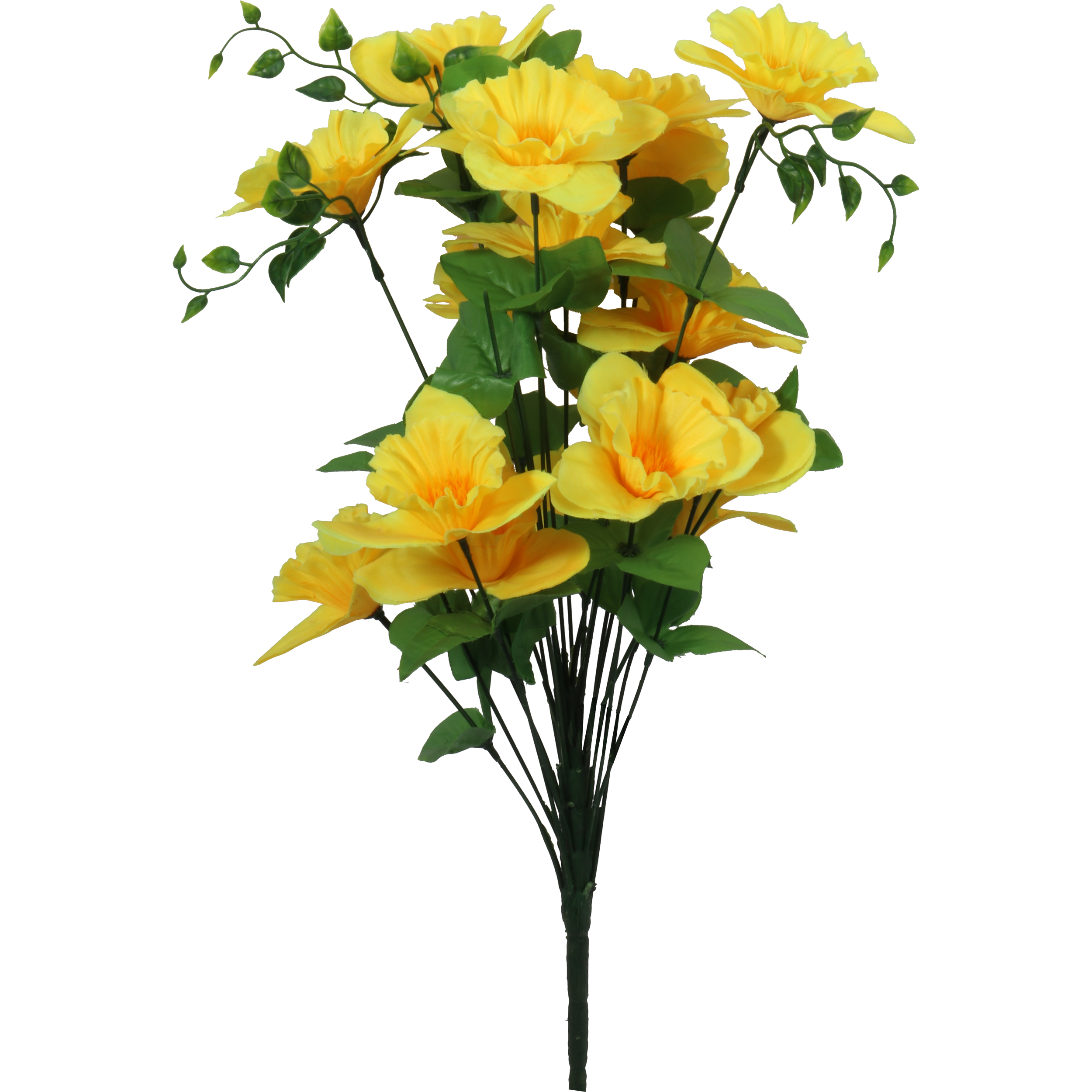 Bukiet sztucznych kwiatów Żonkile 58cm 24szt. żółte
