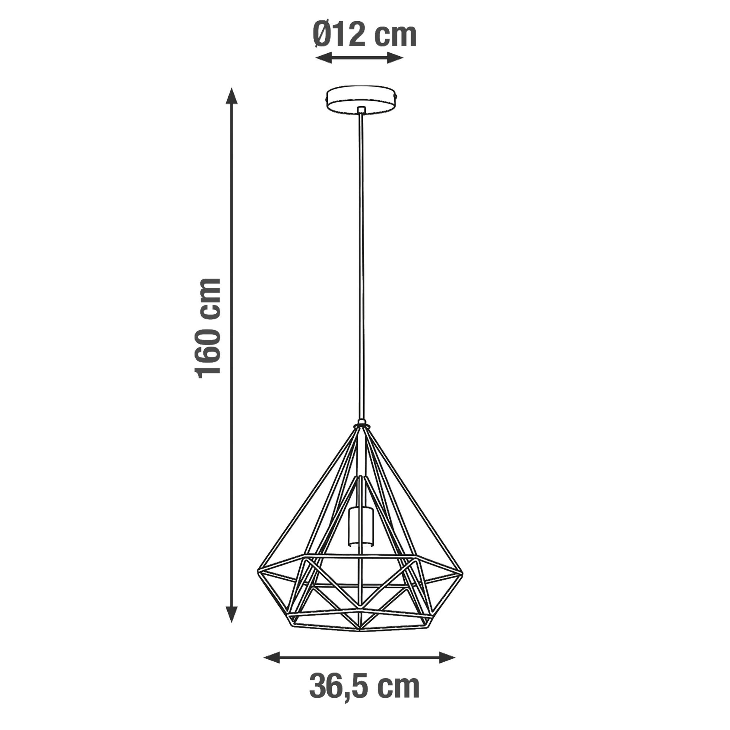 Lampa wisząca Byron biała E27 Inspire - 5