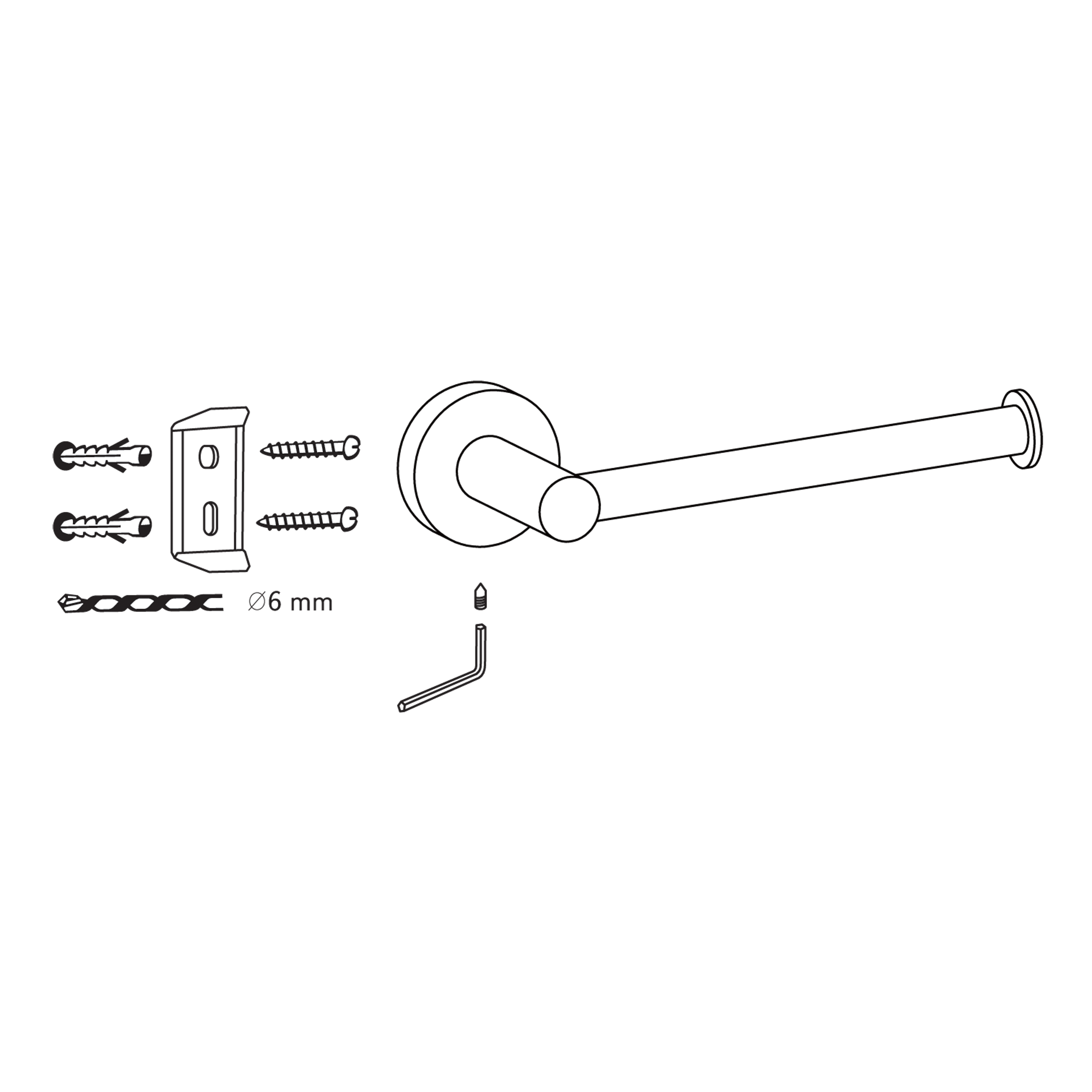 Uchwyt ścienny na papier toaletowy Carbon Ba-De - 5