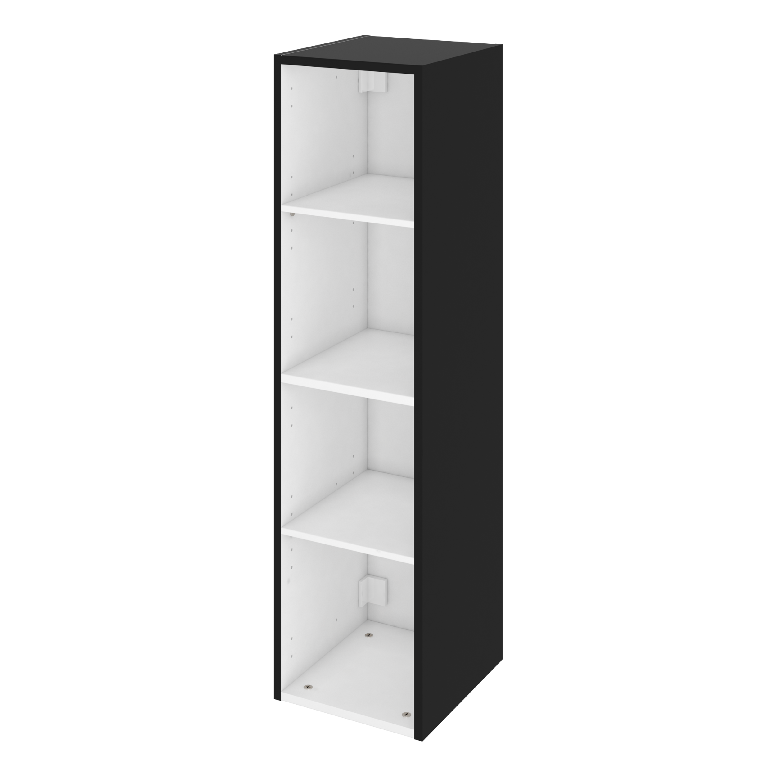 Łazienkowy korpus słupka modułowego Remix Black Mat 115 x 30 x 33 Sensea