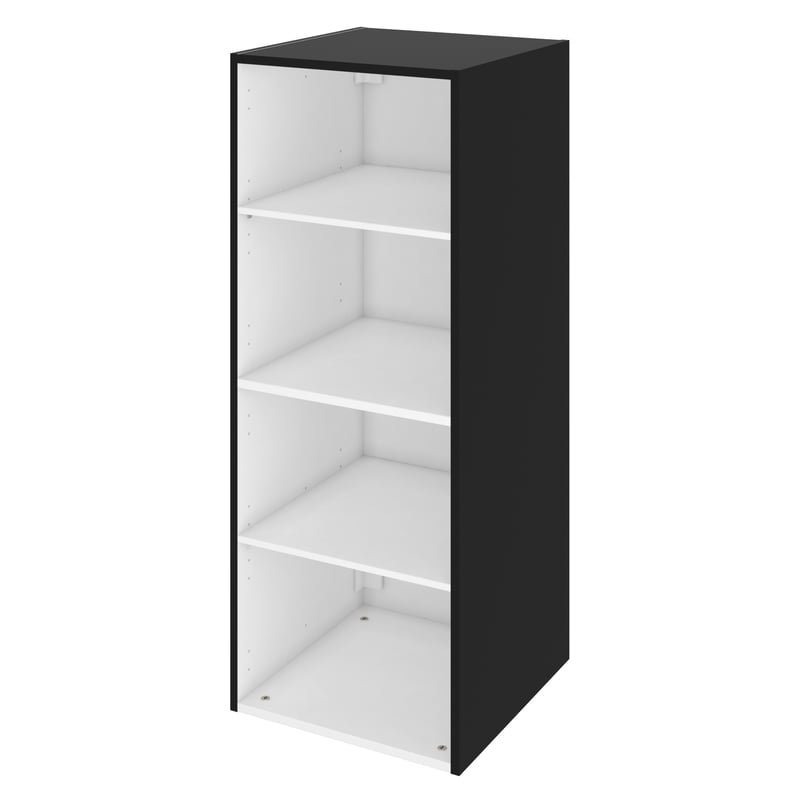 Łazienkowy korpus słupka modułowego Remix Black Mat 115 x 45 x 46 Sensea