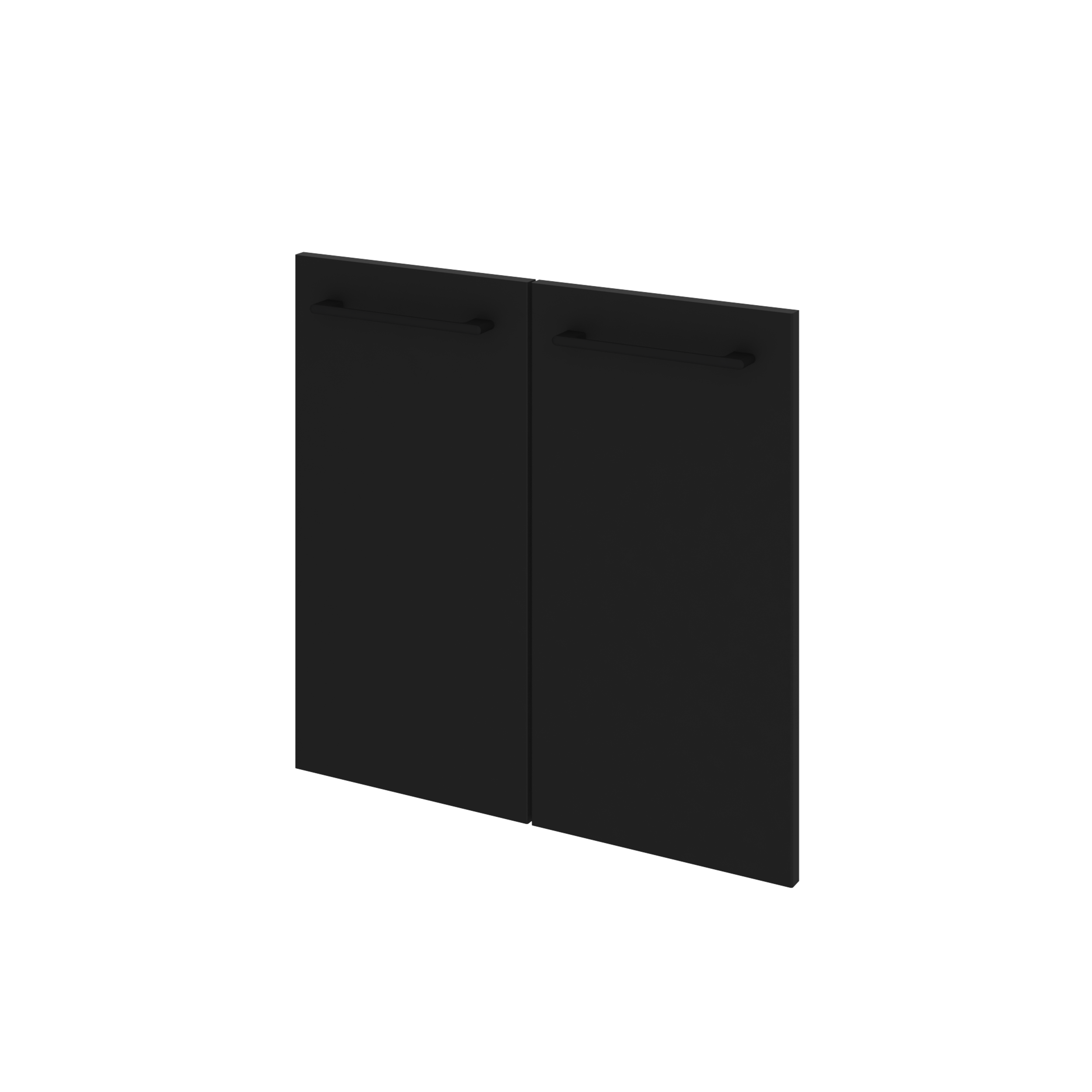 Drzwi do mebli łazienkowych Remix Black Mat 60 x 58 Sensea