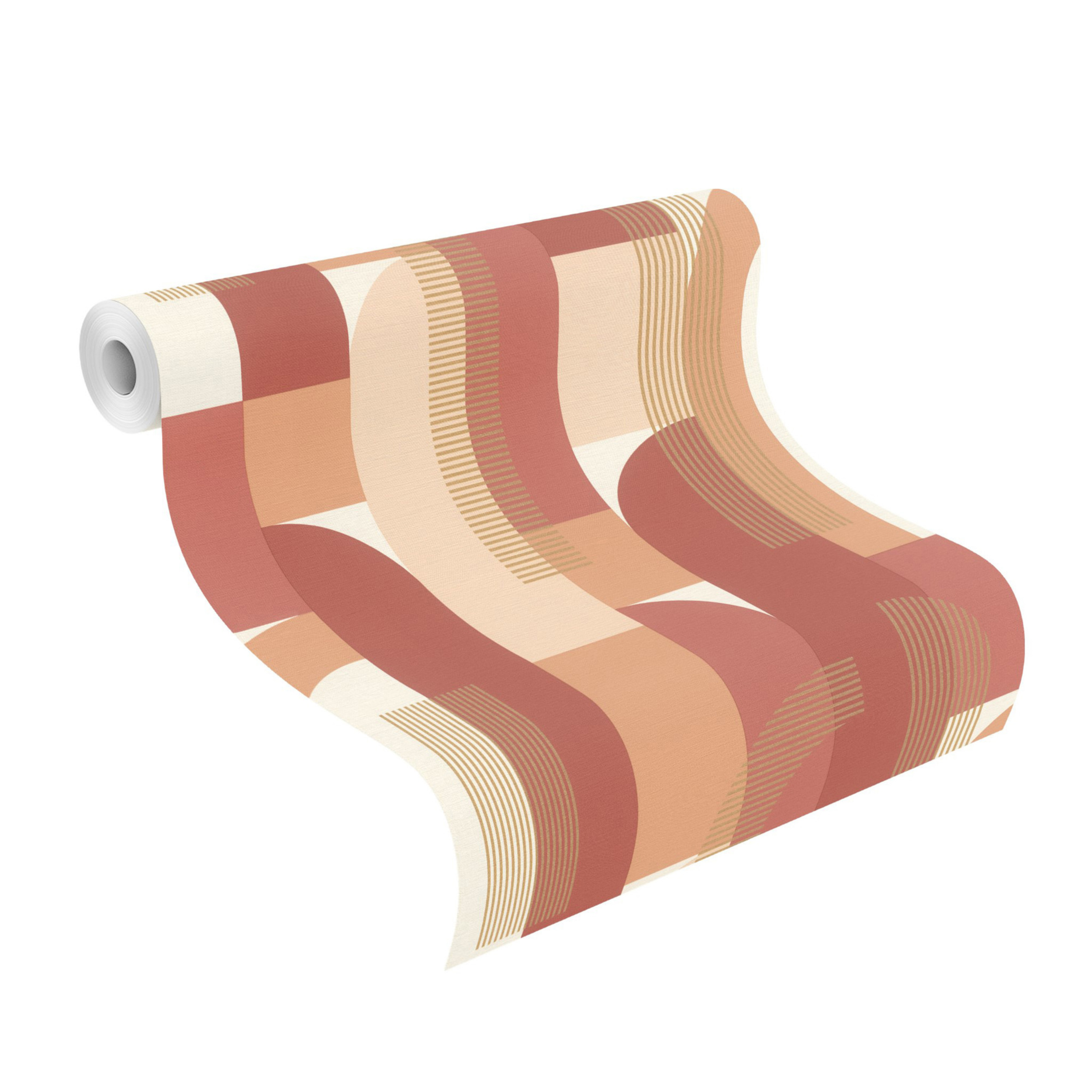 Carta da parati Geom oro/beige, 53 cm x 10.05 m - 5