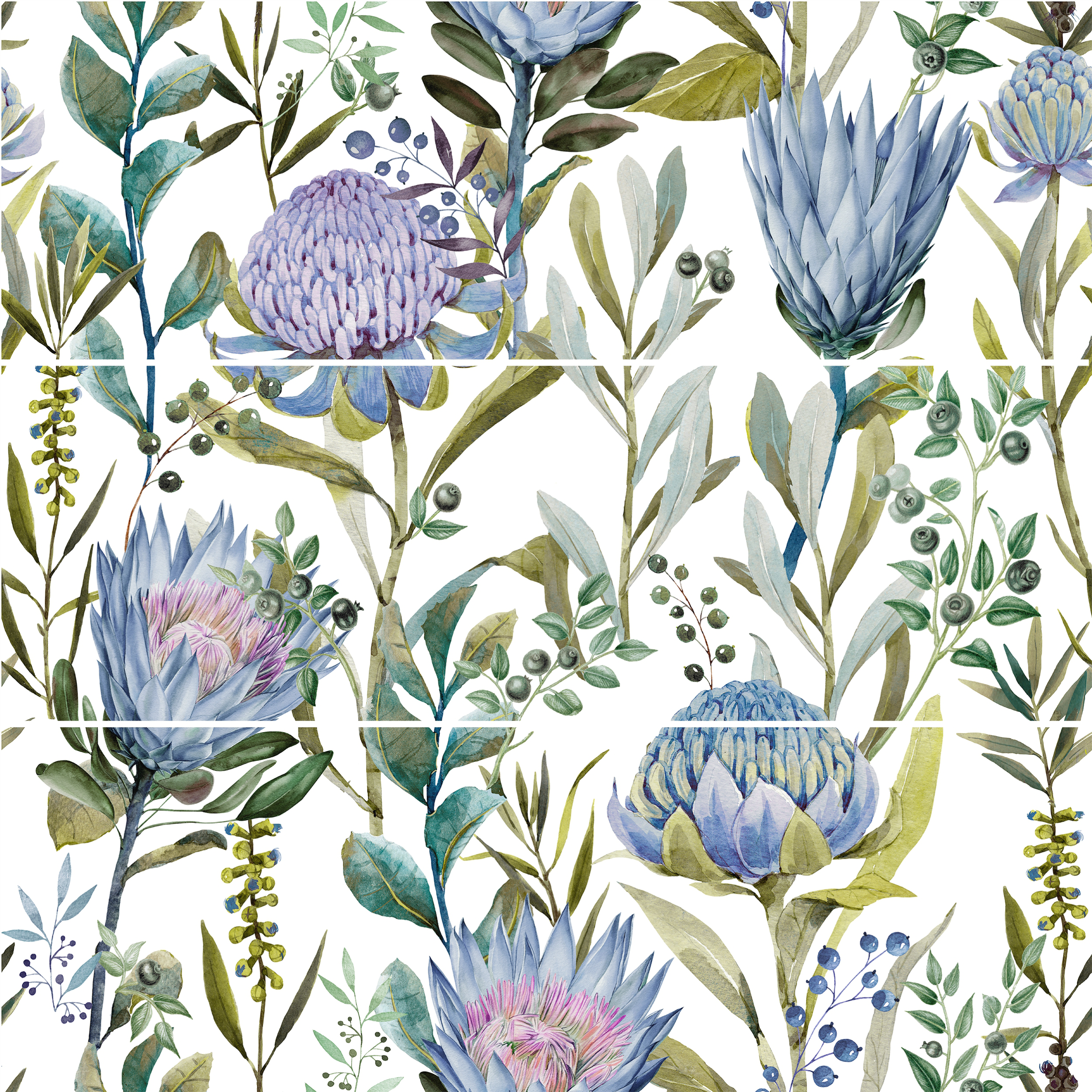 Dekor Flower Blue 89.4x90