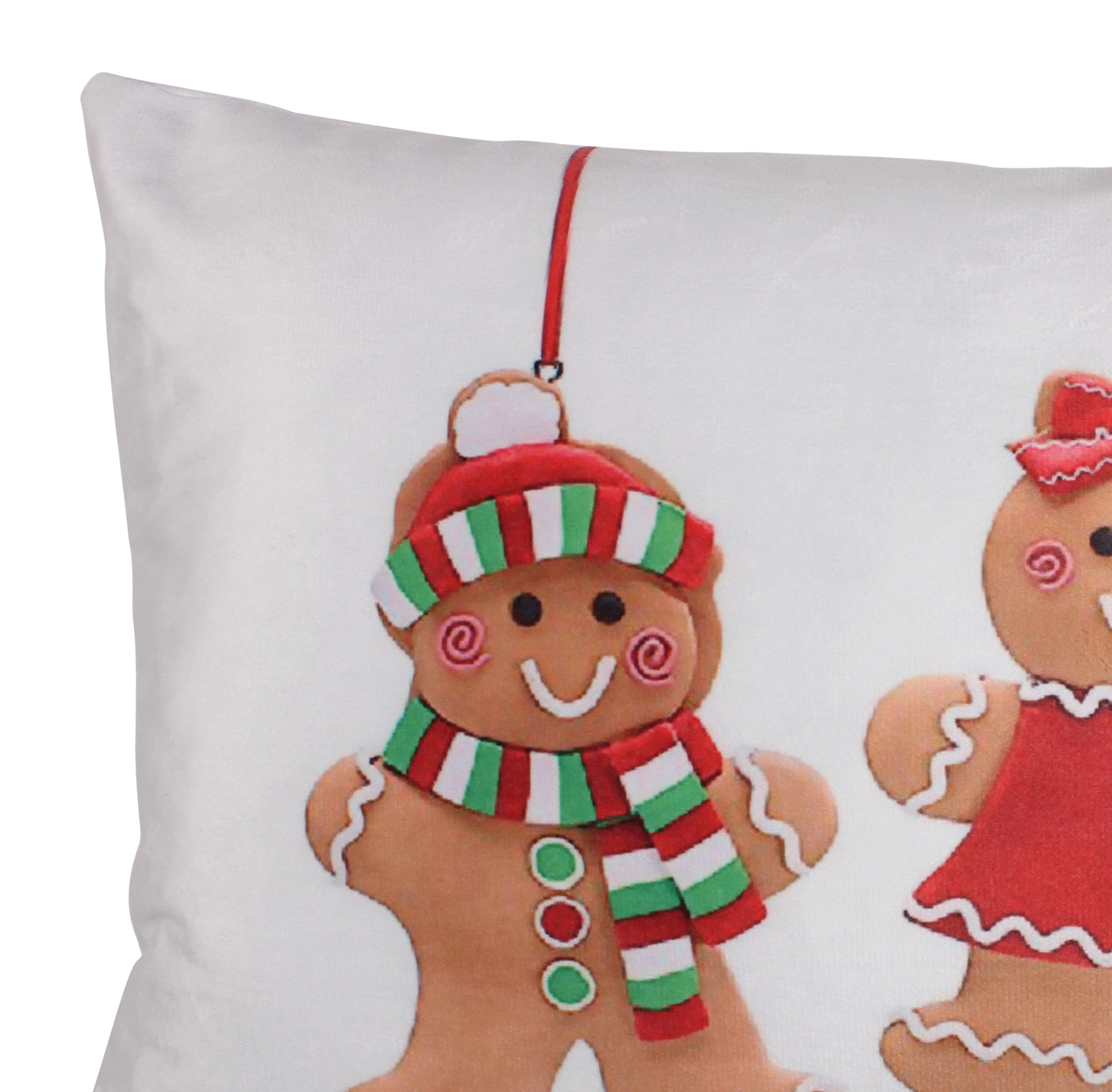 Poszewka na poduszkę świąteczna Cookies biała 50 x 30 cm - 3