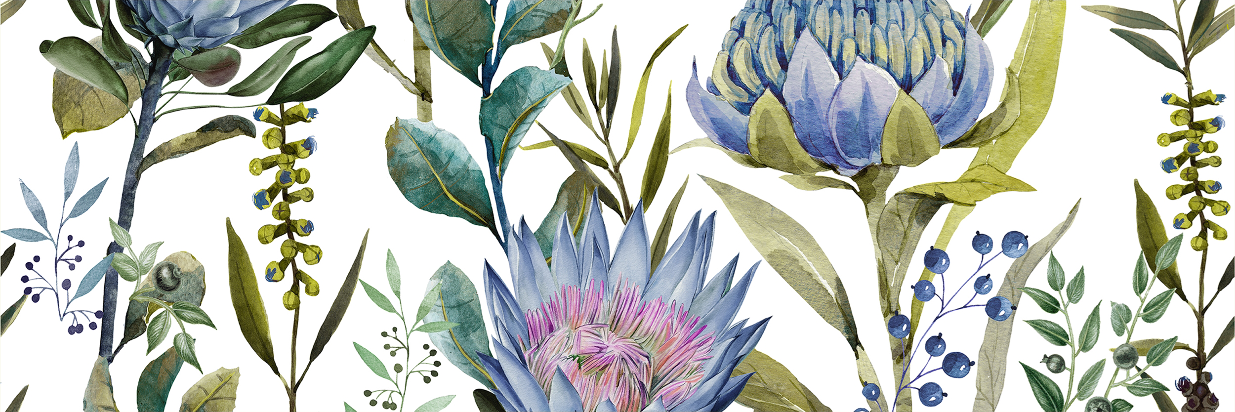 Dekor Flower Blue 89.4x90 - 3