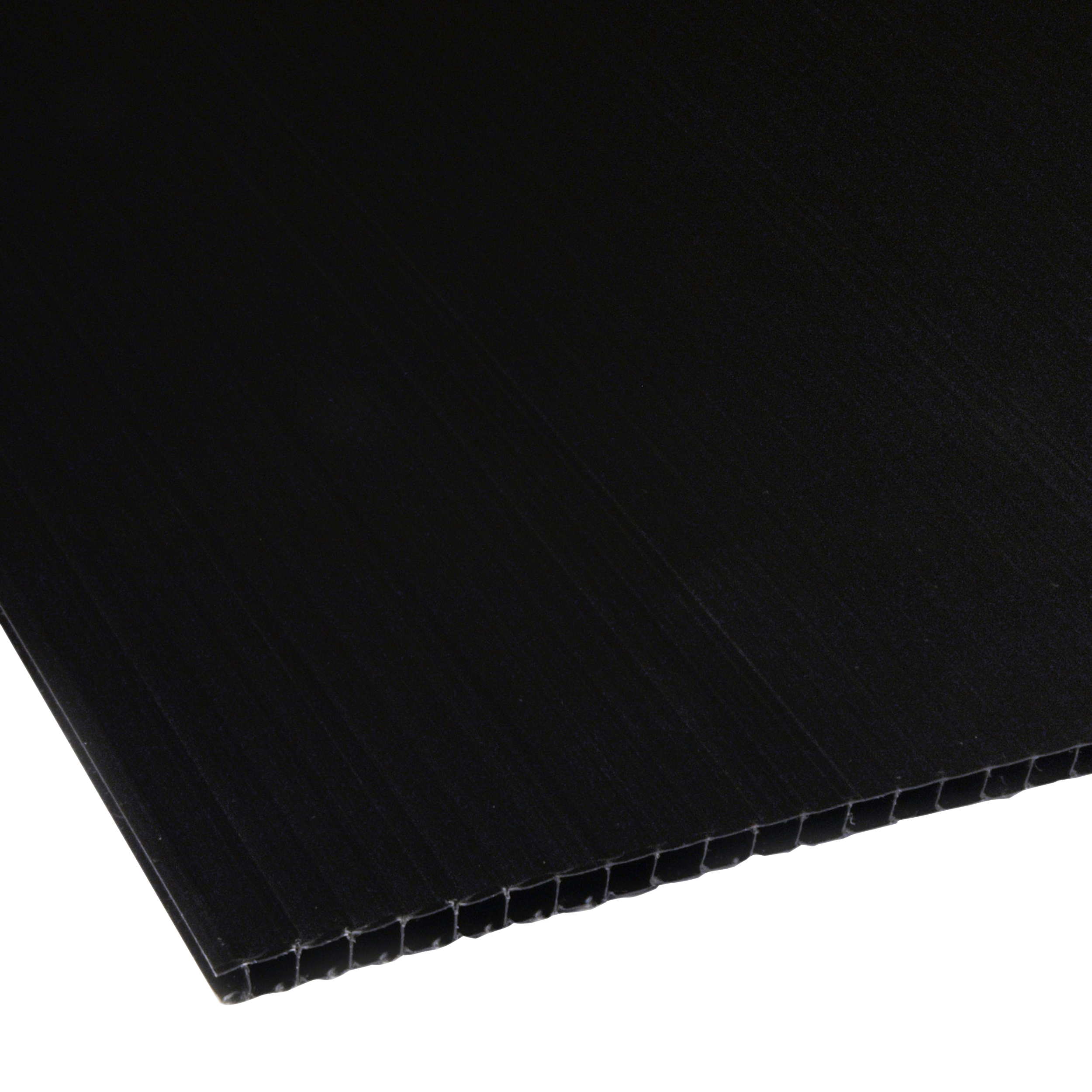 Płyta polipropylenowa kanalikowa 100x200 cm gr. 3 mm czarna