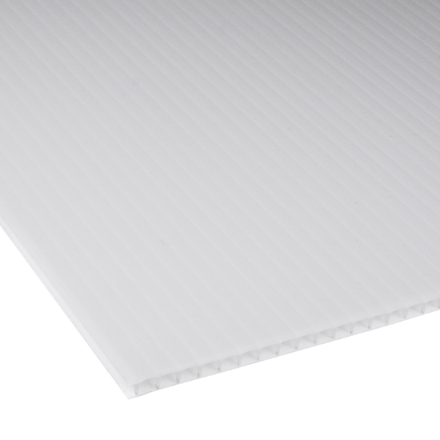 Płyta polipropylenowa kanalikowa 100x200 cm gr. 3 mm biała