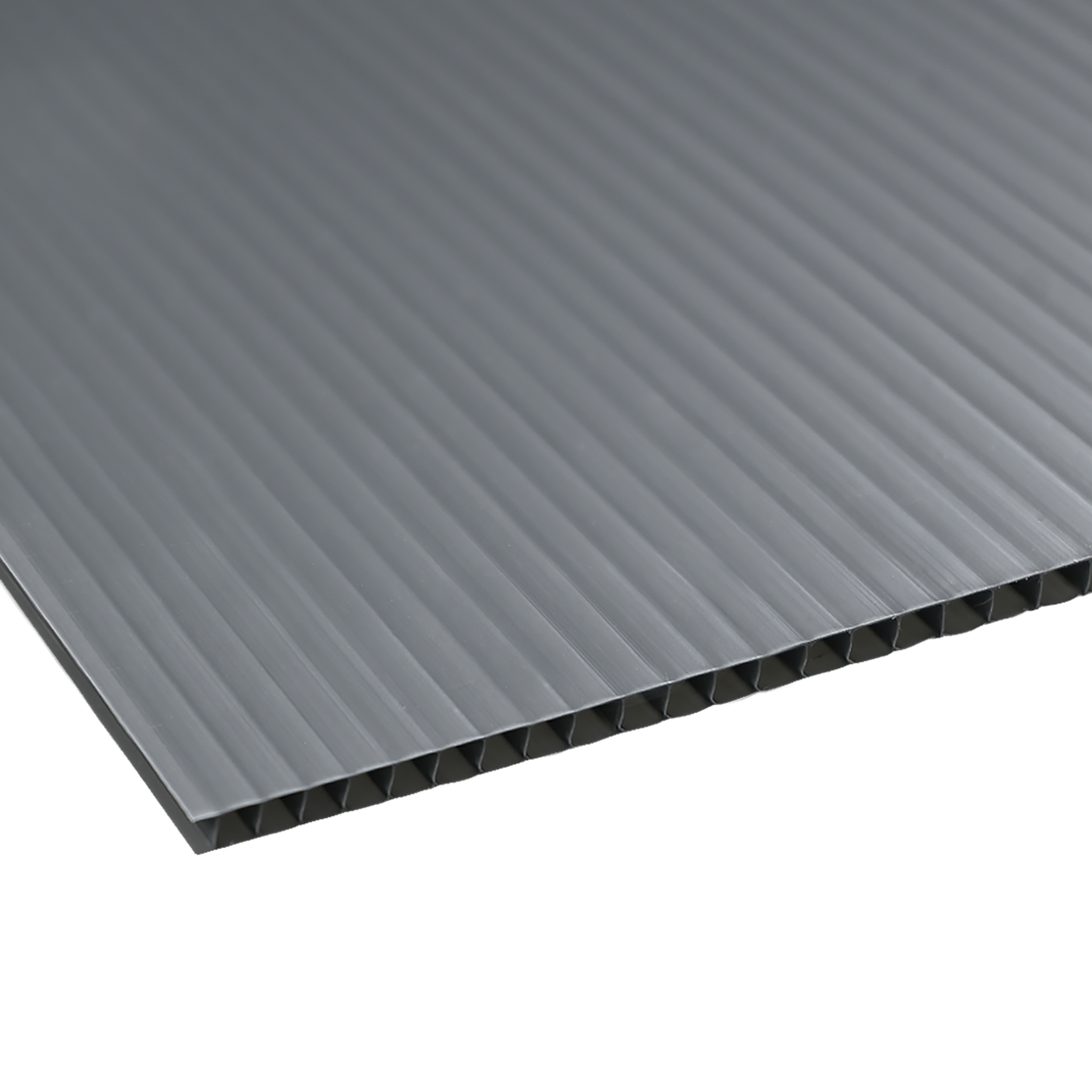 Płyta polipropylenowa kanalikowa 100x200 cm gr. 3 mm antracytowa