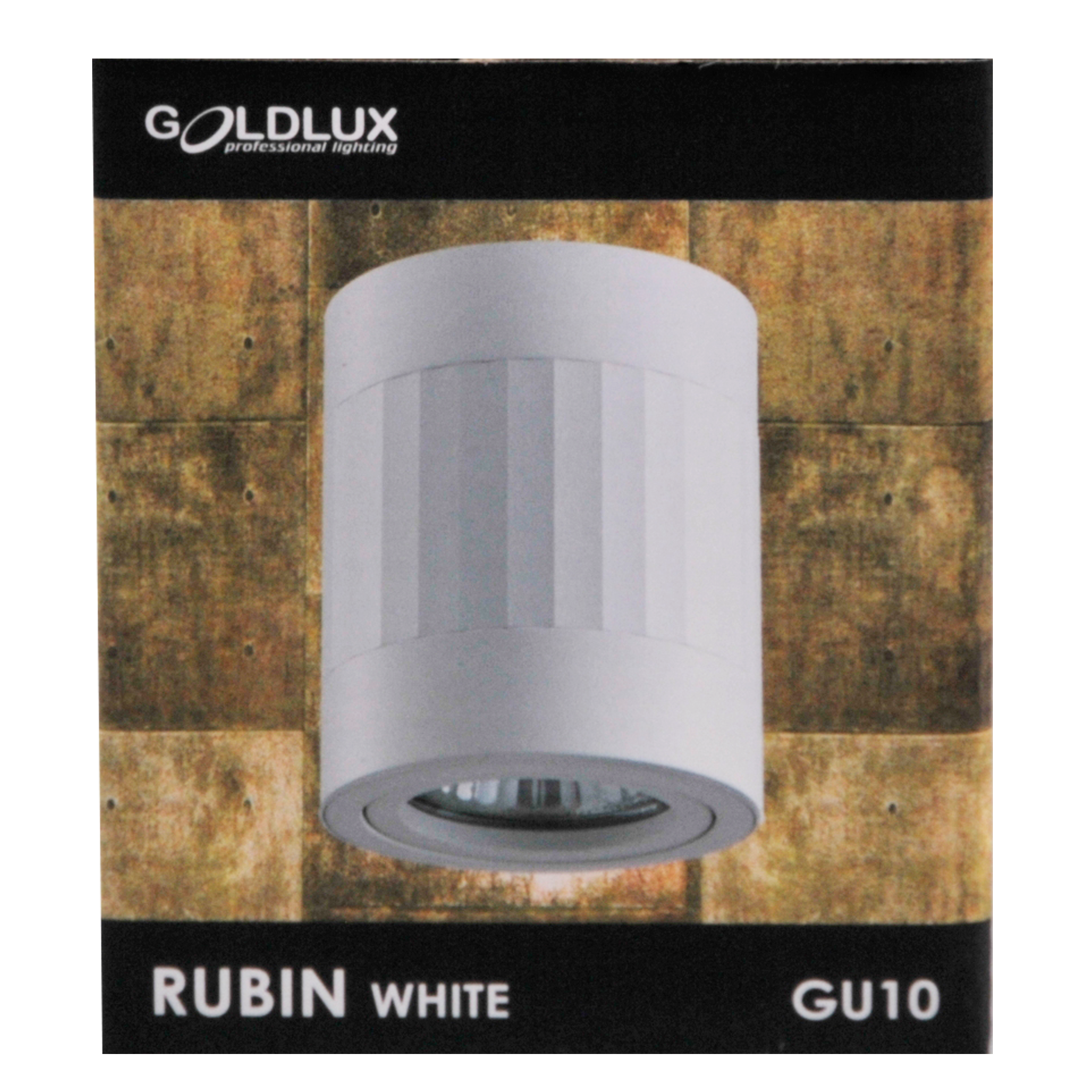 Oprawa natynkowa Rubin Paski biała GU10 Goldlux - 6