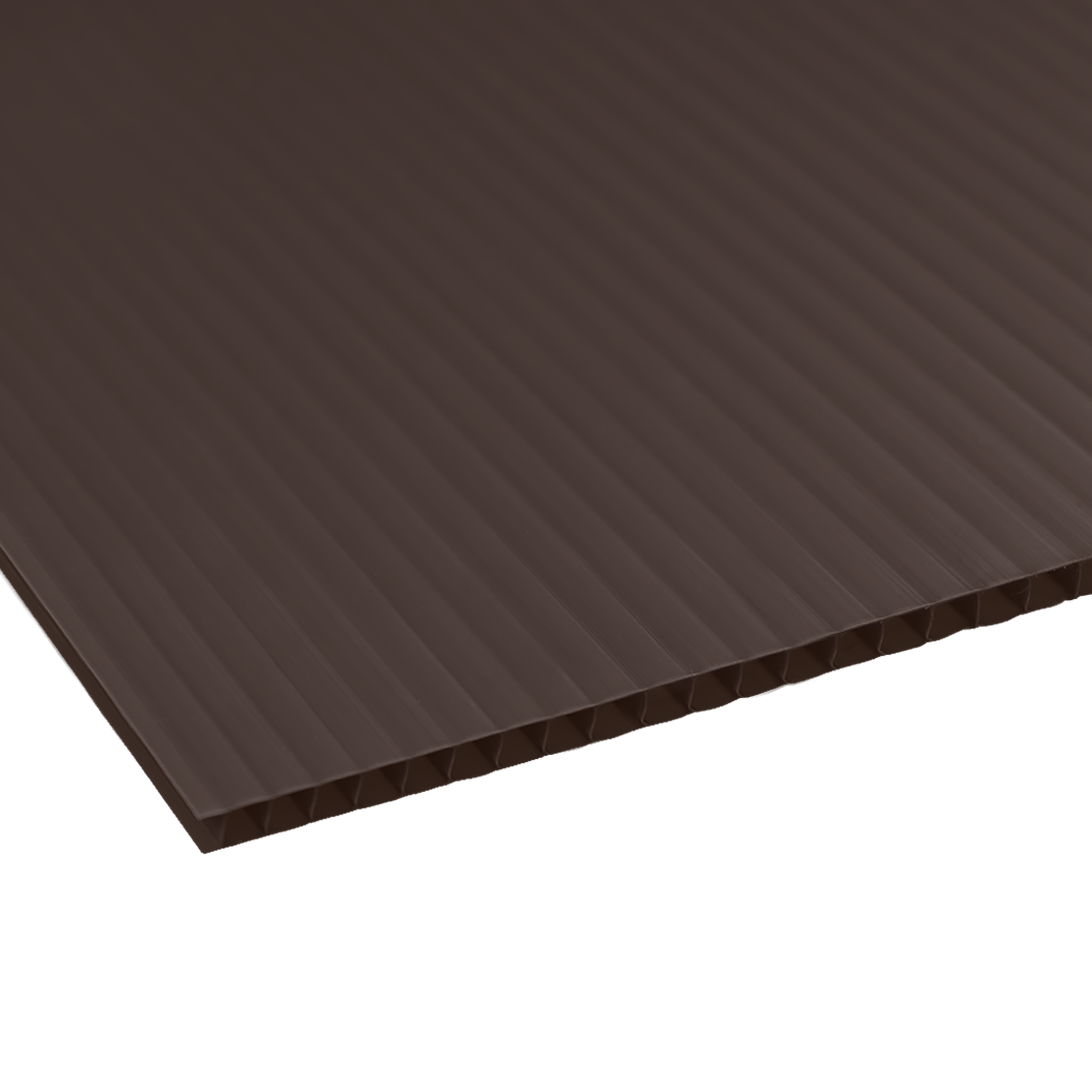 Płyta polipropylenowa kanalikowa 100x200 cm gr. 3 mm brązowa