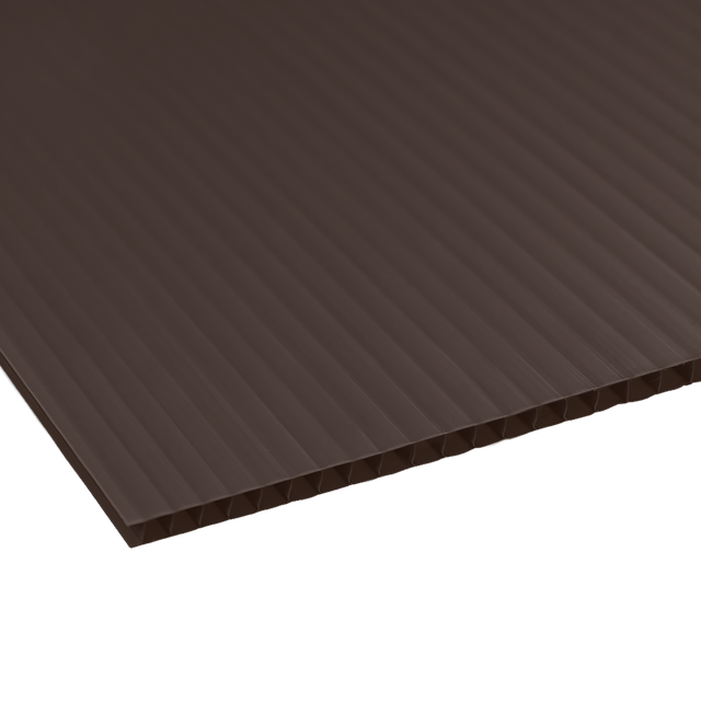 Płyta polipropylenowa kanalikowa 100x200 cm gr. 3 mm brązowa