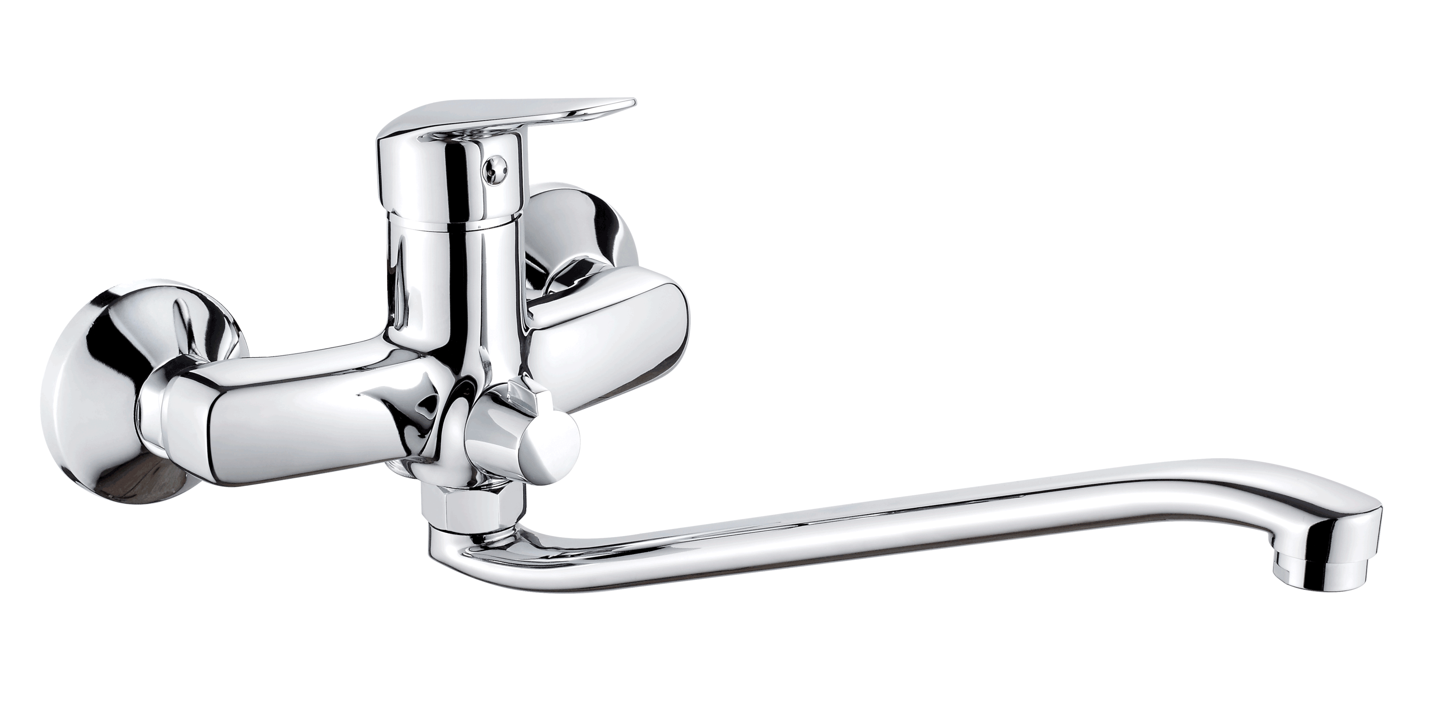 Bateria umywalkowo-wannowa chrom Boro Neo