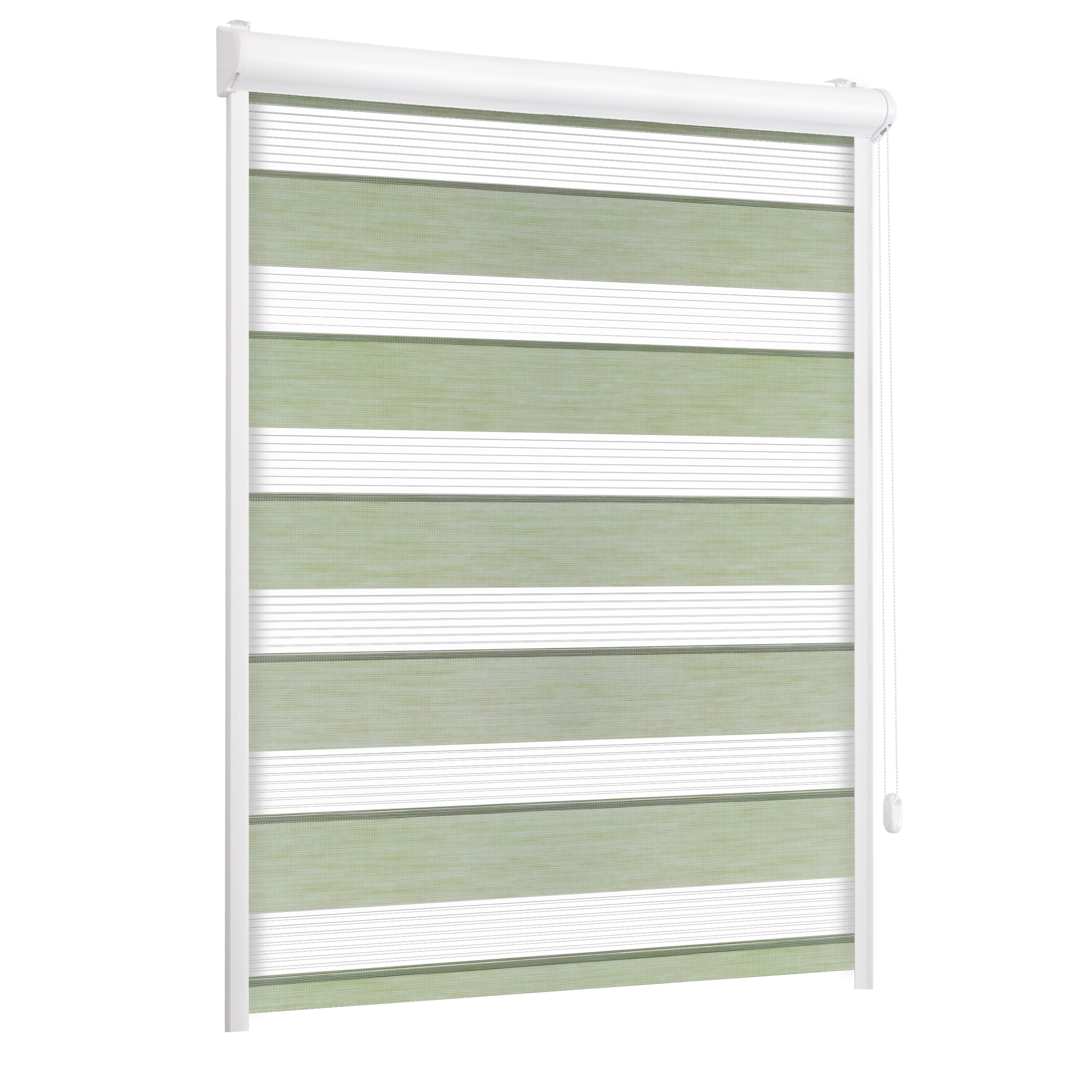 Roleta w kasecie dzień noc Naturale mięta 46.5 x 150 cm prawa