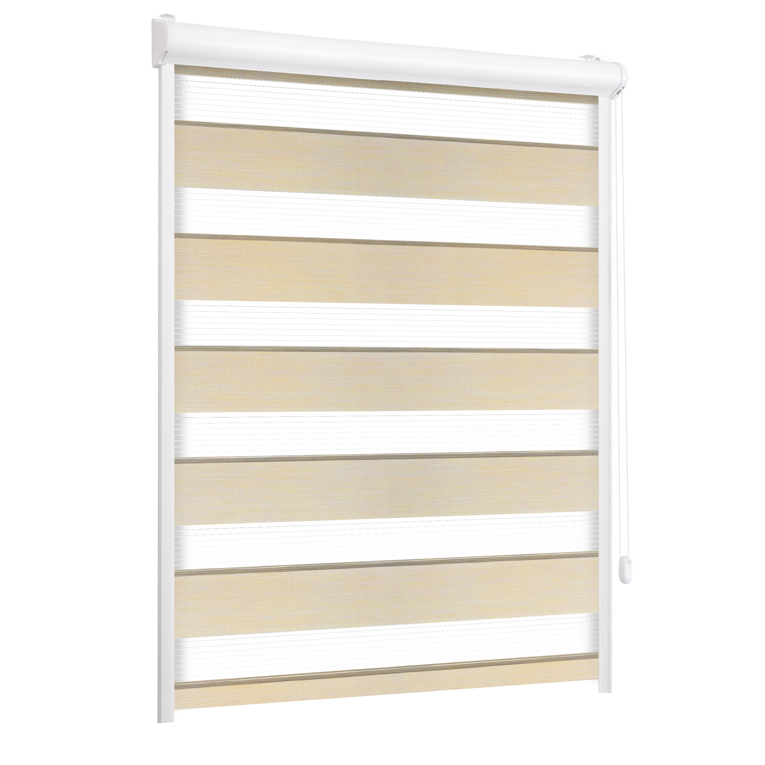 Roleta w kasecie dzień noc Naturale piasek 103.5 x 220 cm prawa