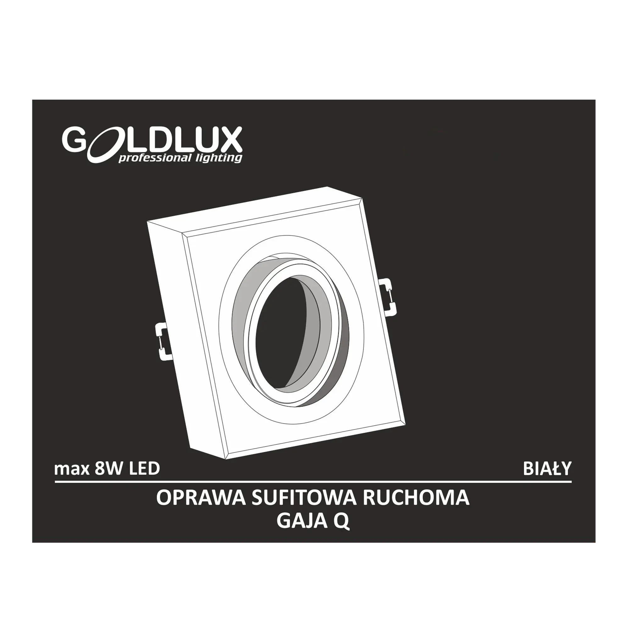 Oprawa stropowa Gaja biała MR16 Goldlux - 7