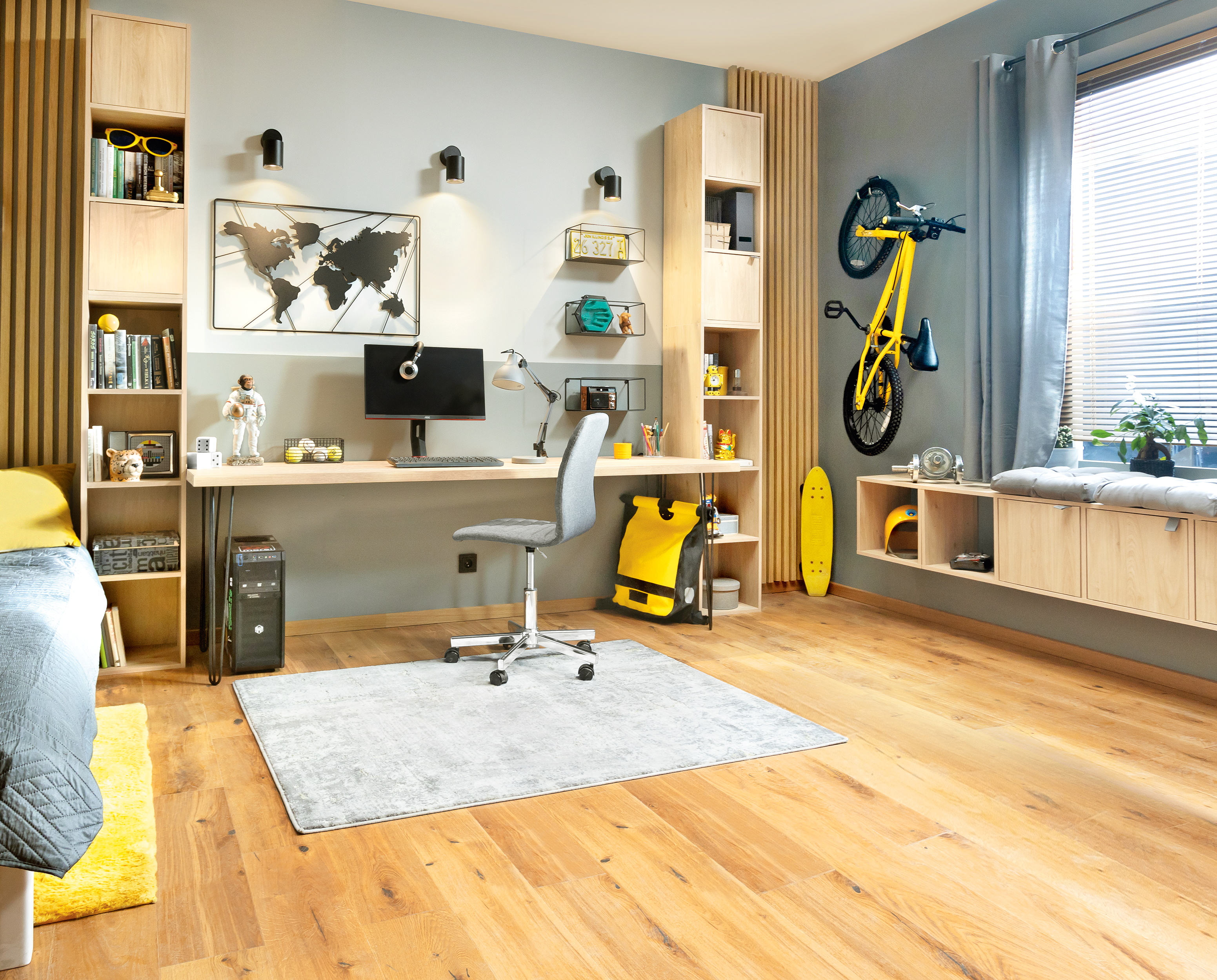 Estante cubo 3x1 carvalho 104,9x36x31,7 cm Spaceo Kub - 16