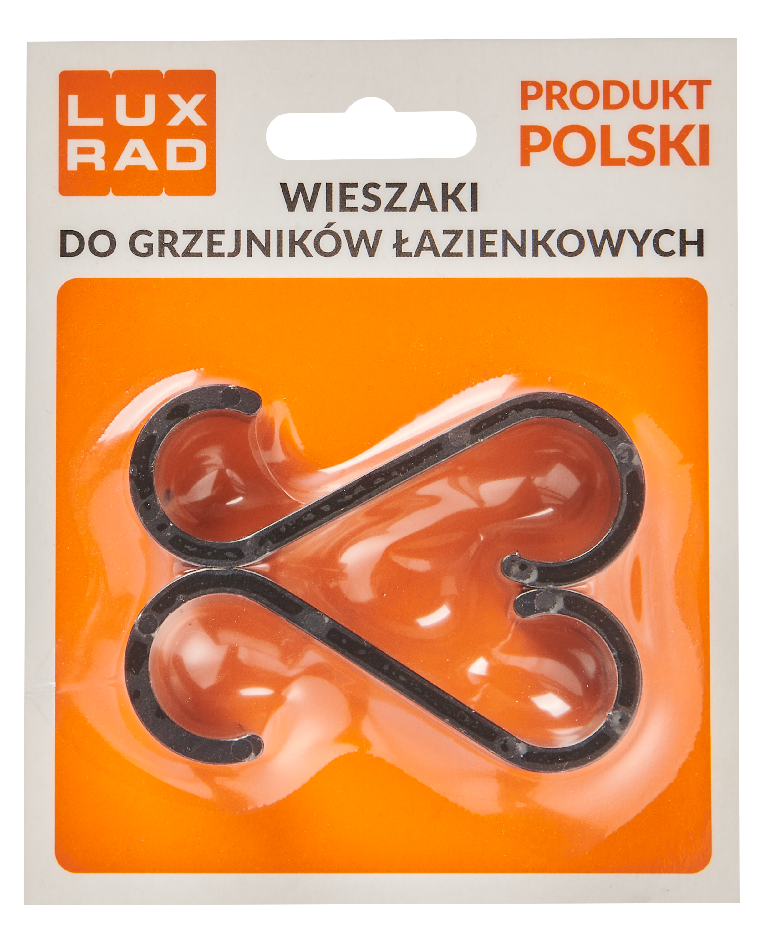 Wieszak na ręcznik KLIK okrągły czarny LUXRAD - 2