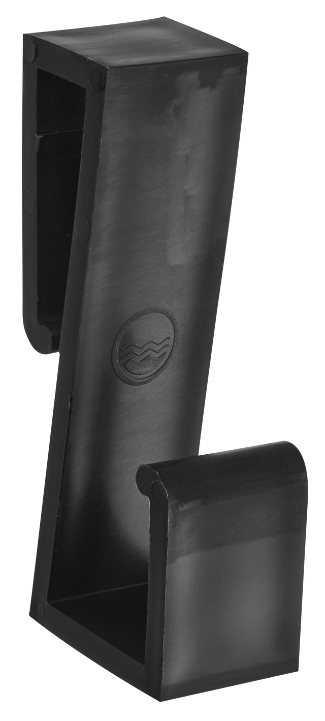 Wieszak na ręcznik KLIK kwadratowy czarny LUXRAD