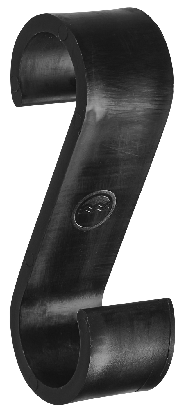 Wieszak na ręcznik KLIK okrągły czarny LUXRAD