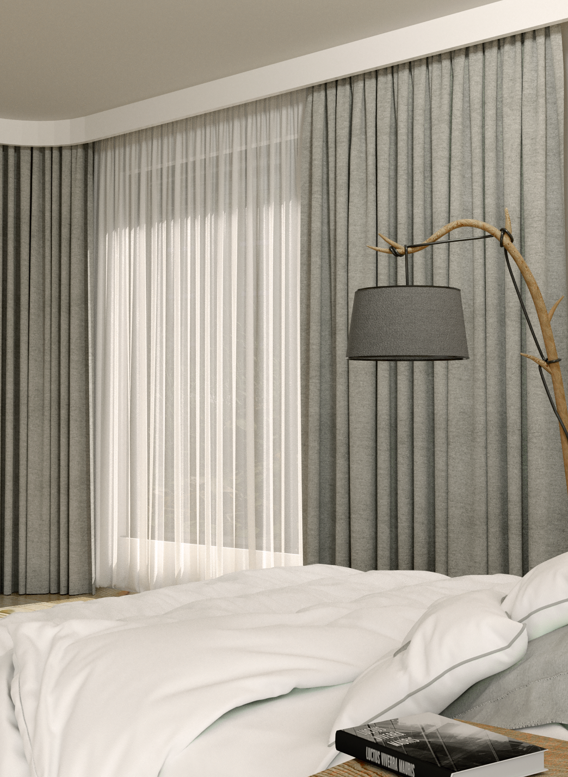 Listwa karniszowa LK-1 do LED z polimeru 10 x 200 cm DMS - 12