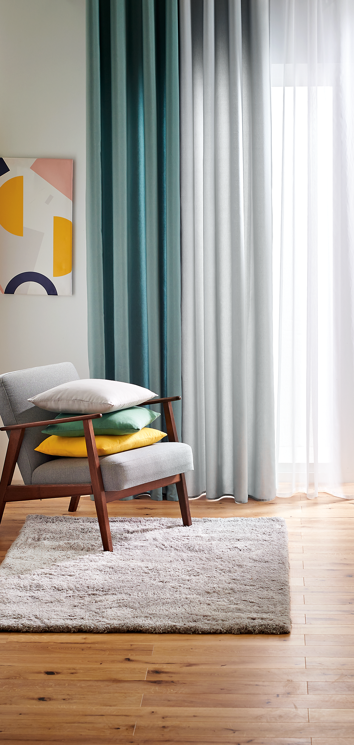 Almofada decorativa INSPIRE PHARELL 45X45CM CINZA - 9