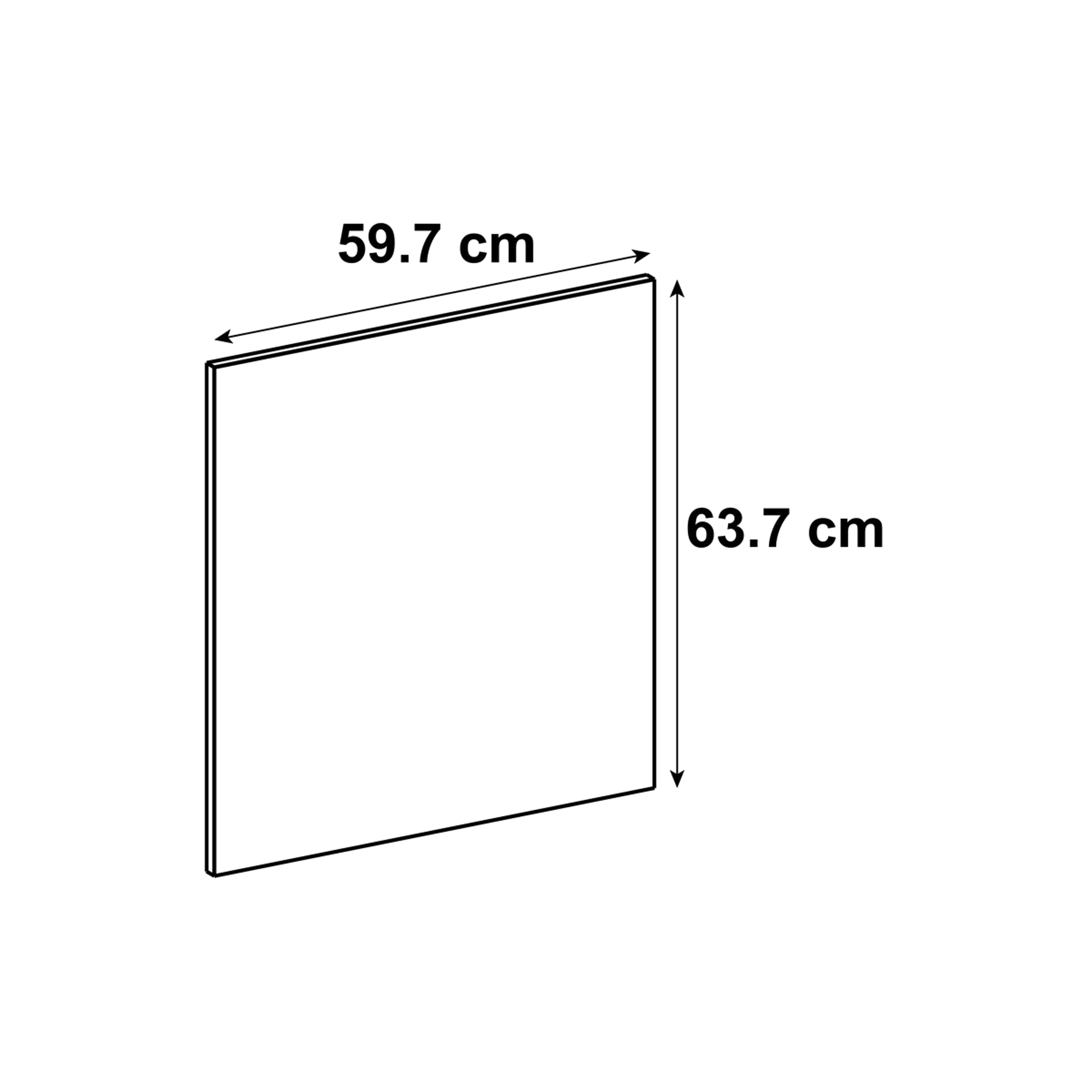 Porta de cozinha Delinia Tokyo 59.7x63.7cm branco mate - 8