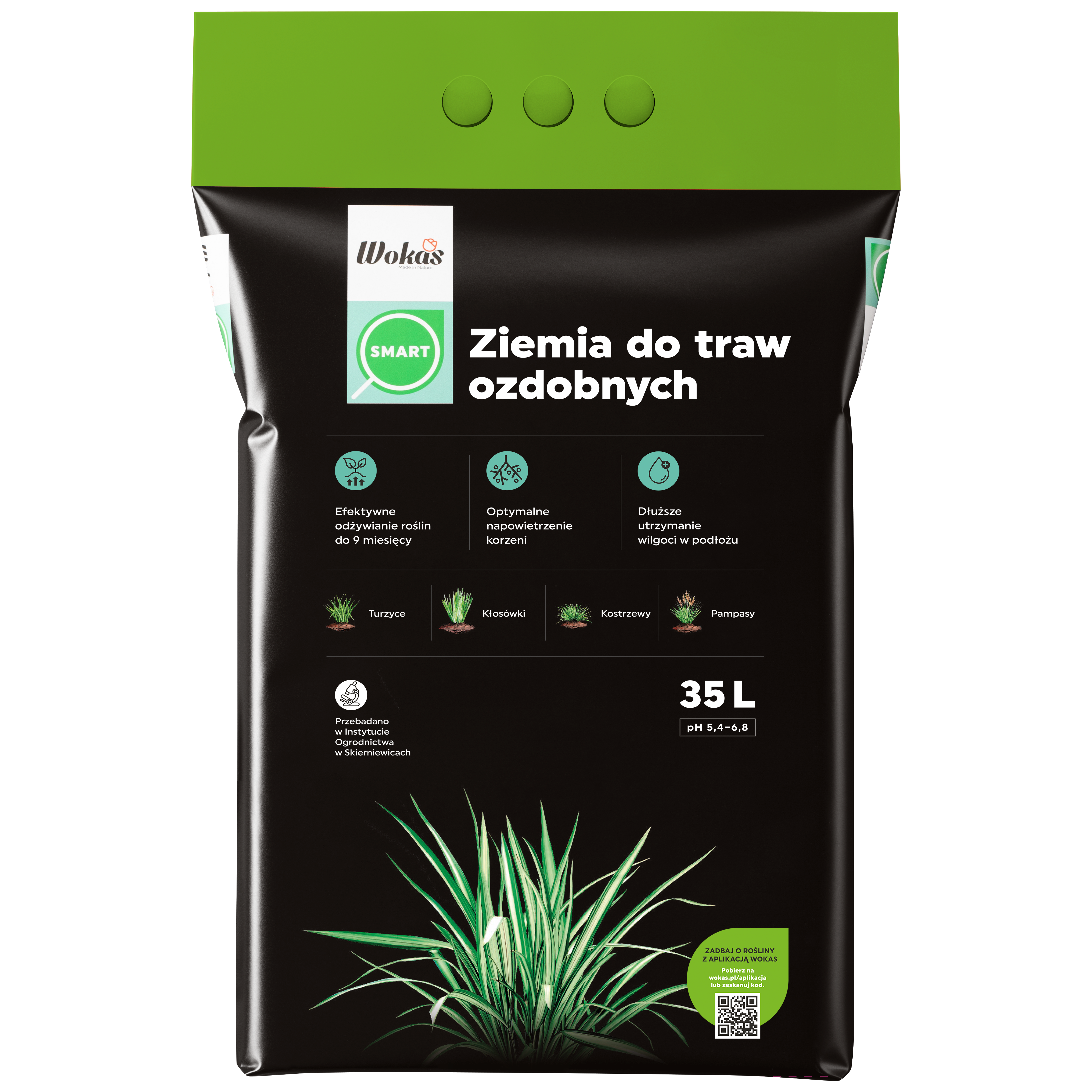 Ziemia do traw ozdobnych Smart 35l Wokas