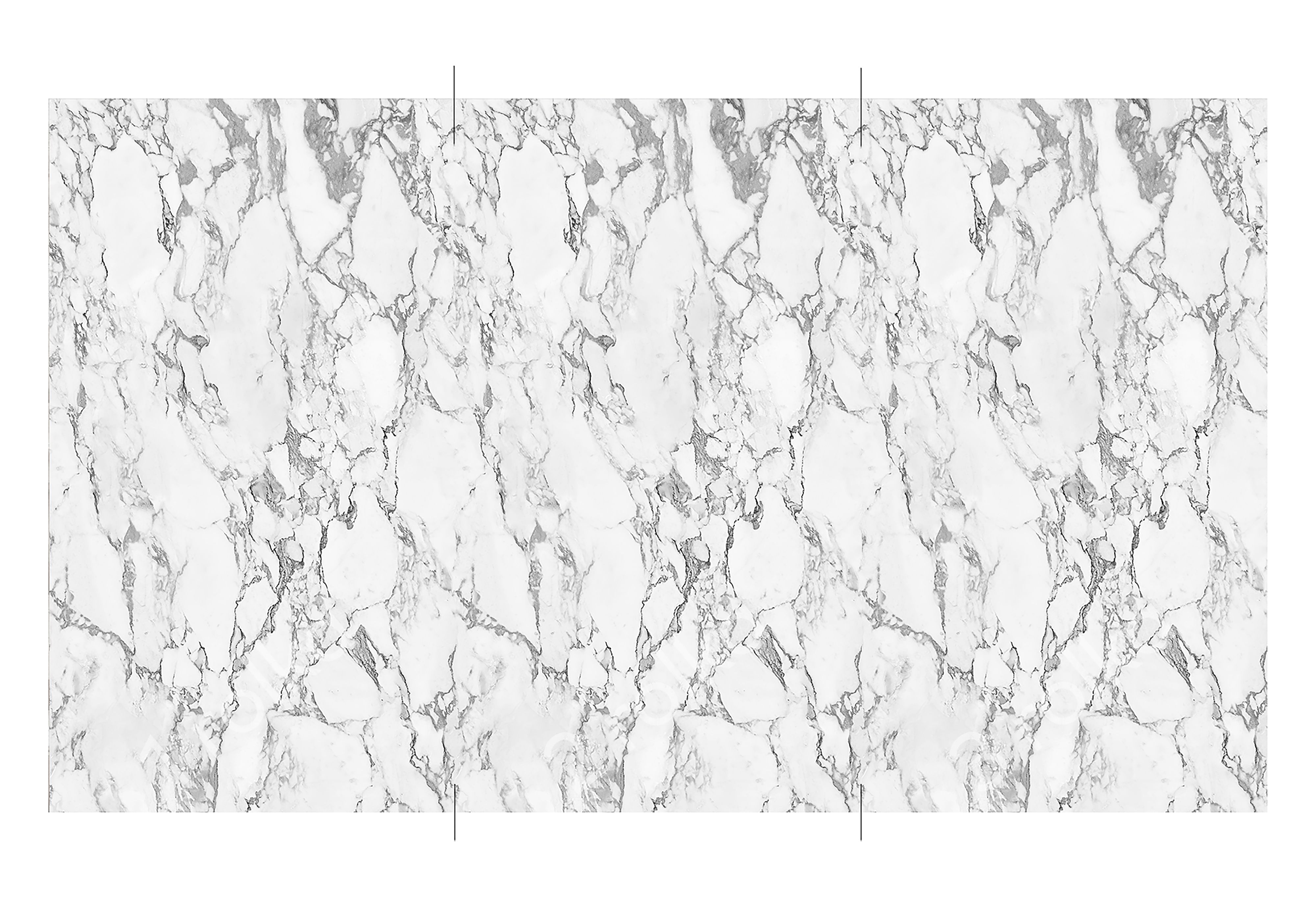 Fotomurale GRANDECOLIFE Marmo, Bianco e nero 159X280 cm - 9