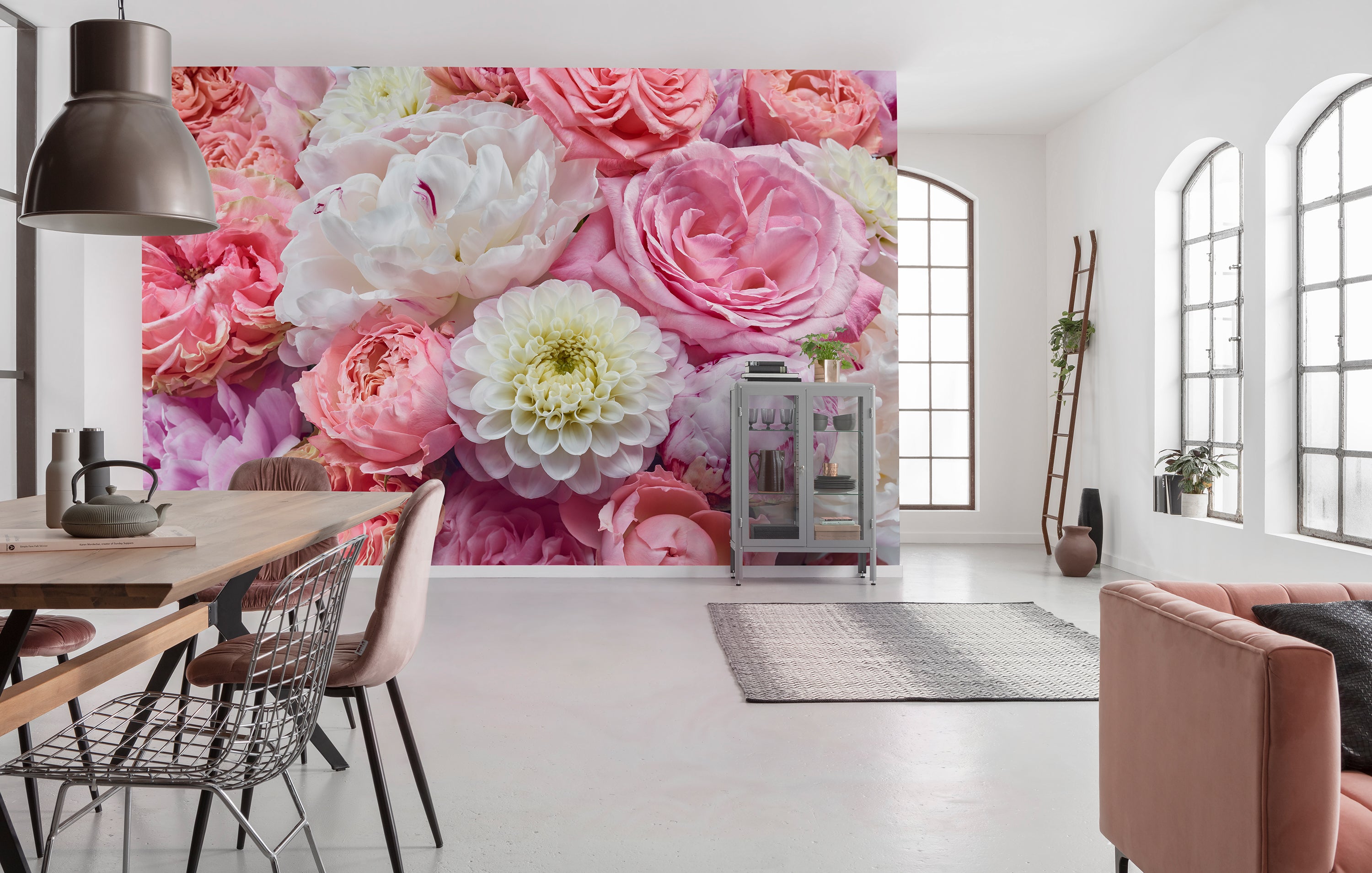 Fototapeta Wiosna różowe kwiaty 368 x 254 cm - 2