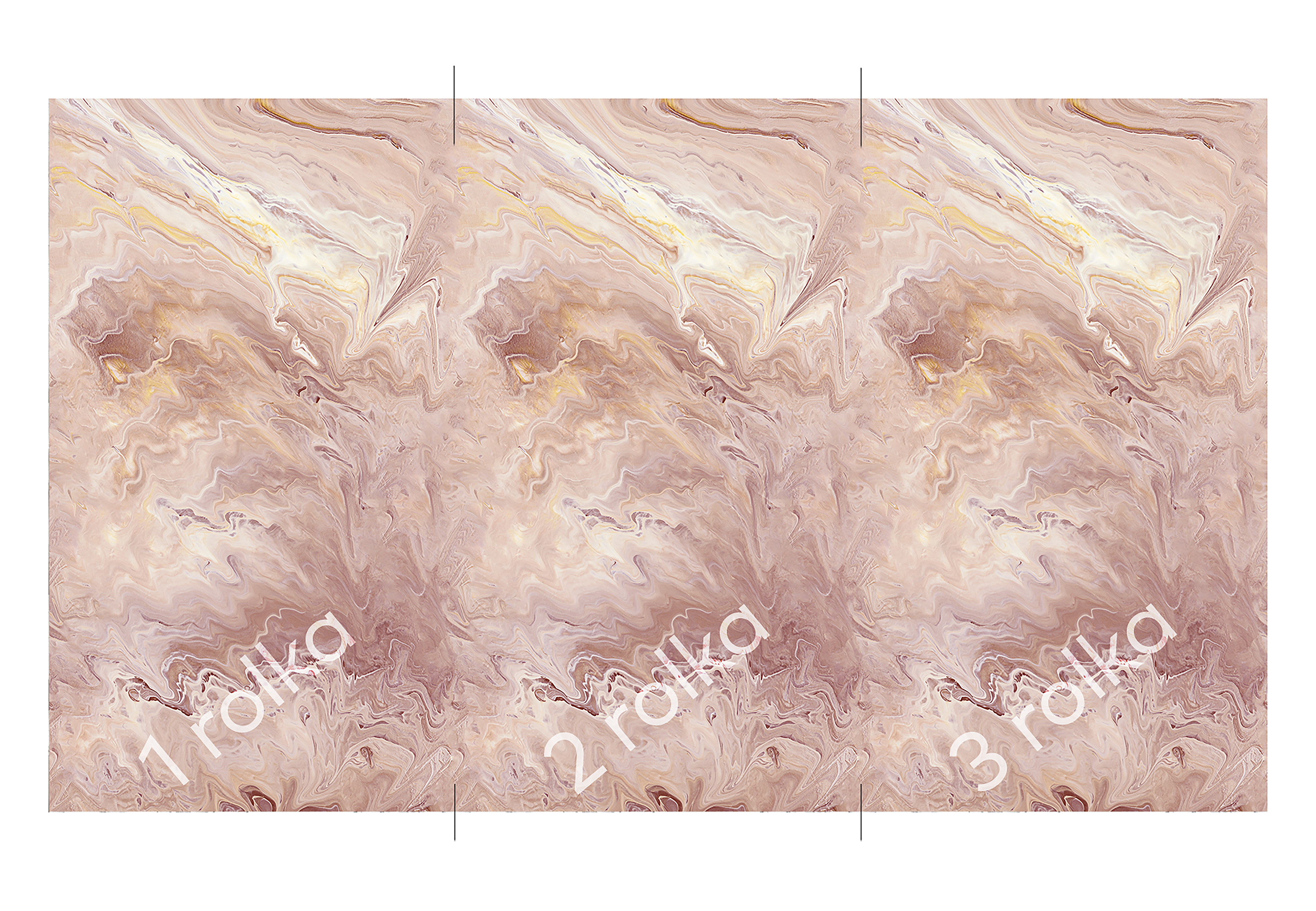 Tapeta panoramiczna Marble marmur różowy 159 x 280 cm - 3