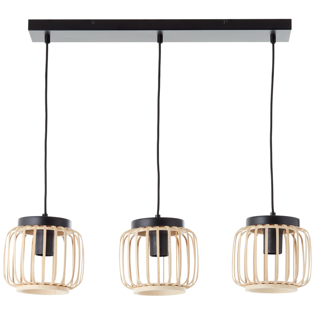 Lampa wisząca Pecan czarno-beżowa 3 x E27 Inspire