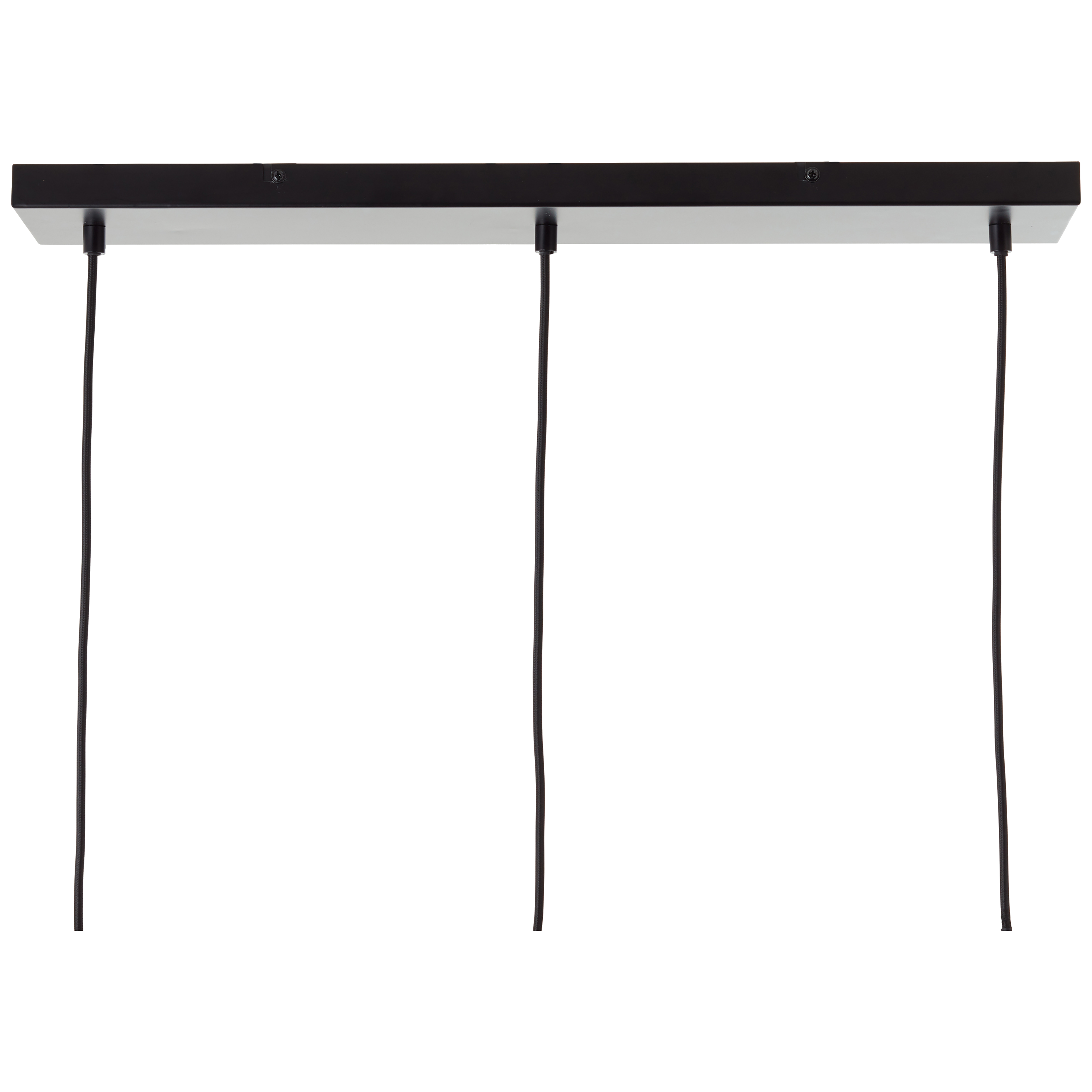 Candeeiro de teto suspenso INSPIRE PECAN E27 3 LÂMPADAS METAL MATE PRETO/BAMBU - 34