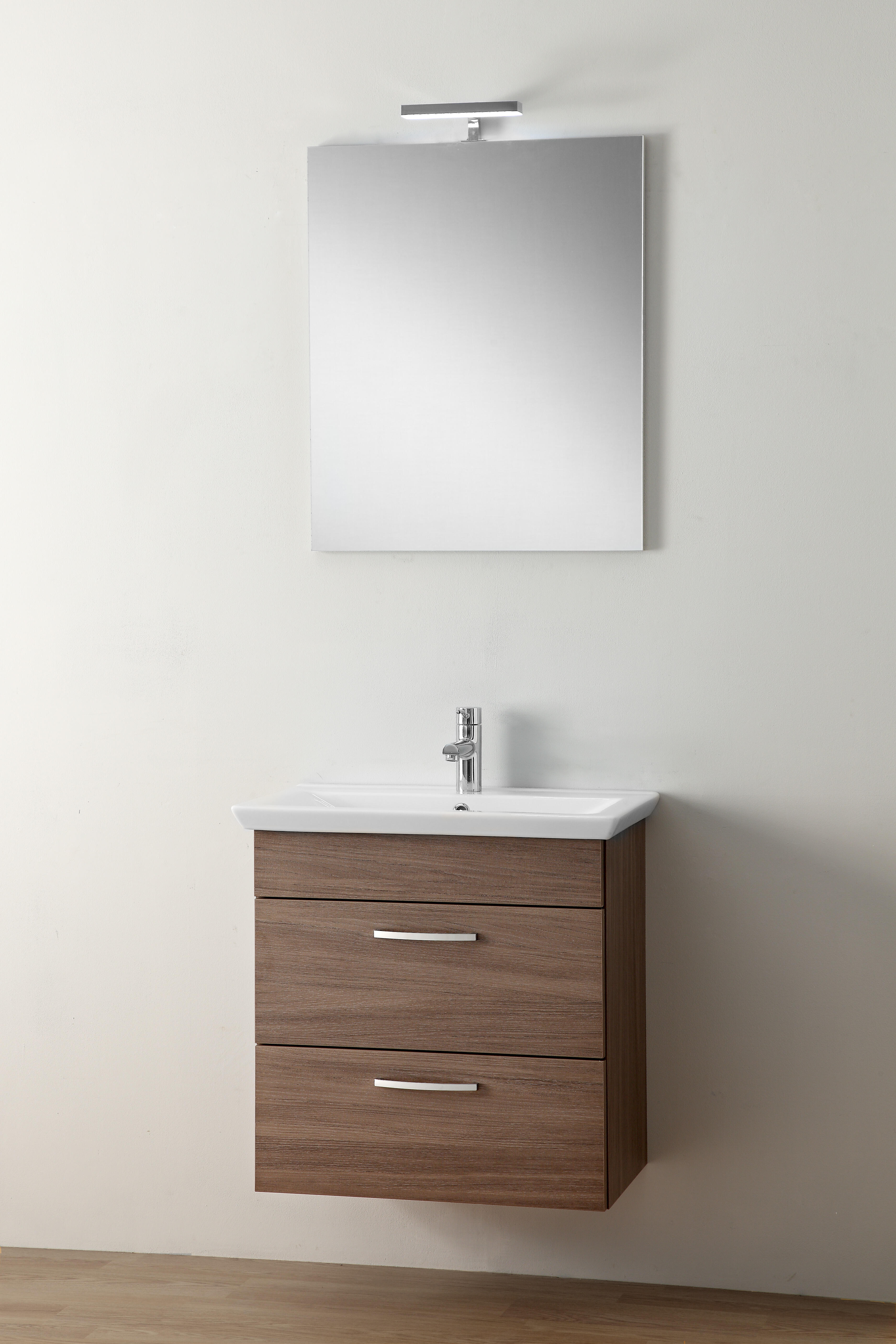 Lavabo da appoggio rettangolare in ceramica L 65 x H 15 x P 40 cm bianco - 2