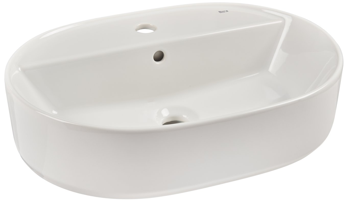 Umywalka ceramiczna nablatowa Domus 55 x 40 Roca